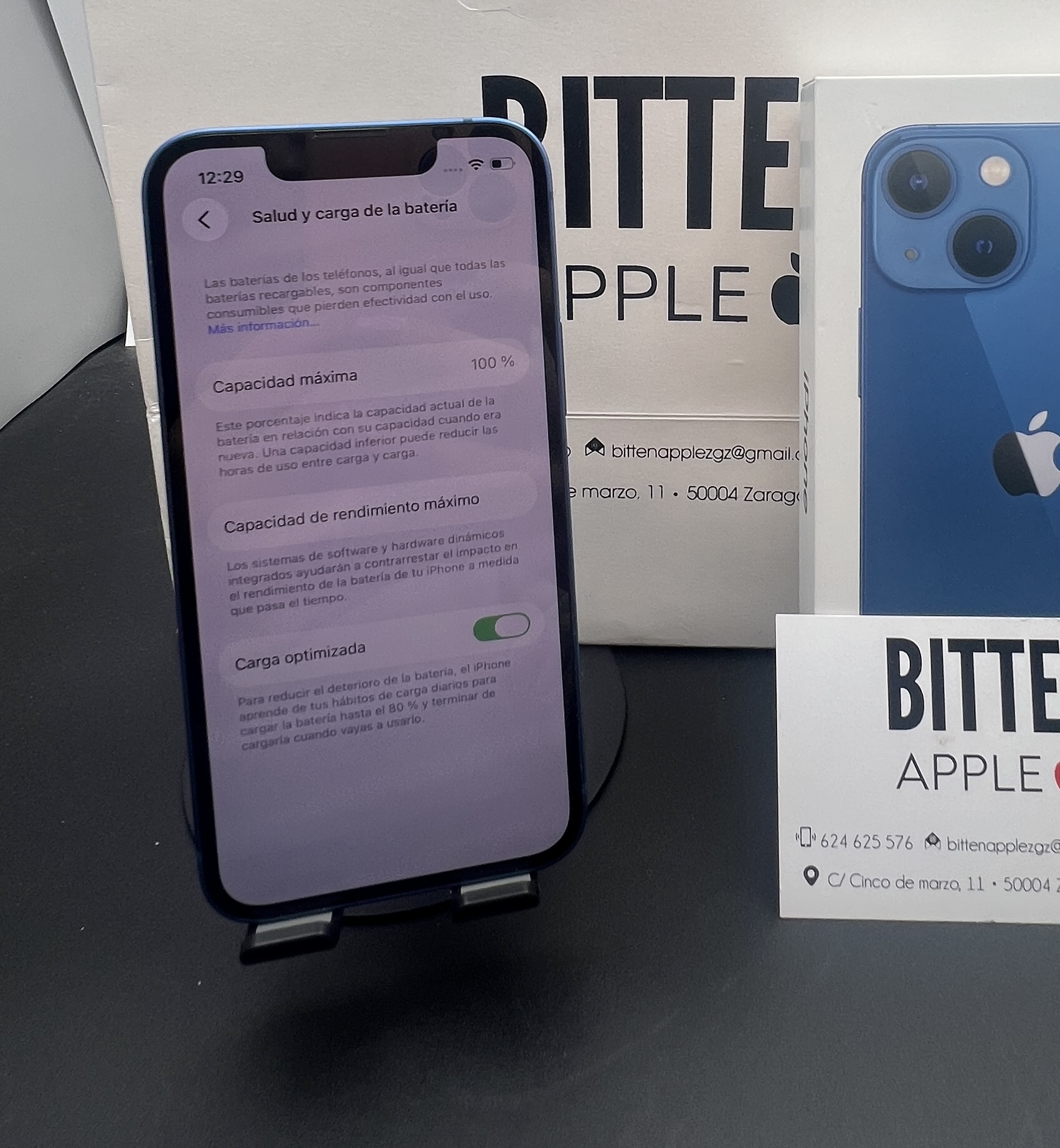 iPhone 13 Mini 128GB Blue - Batería Nueva 100% - Imagen 3