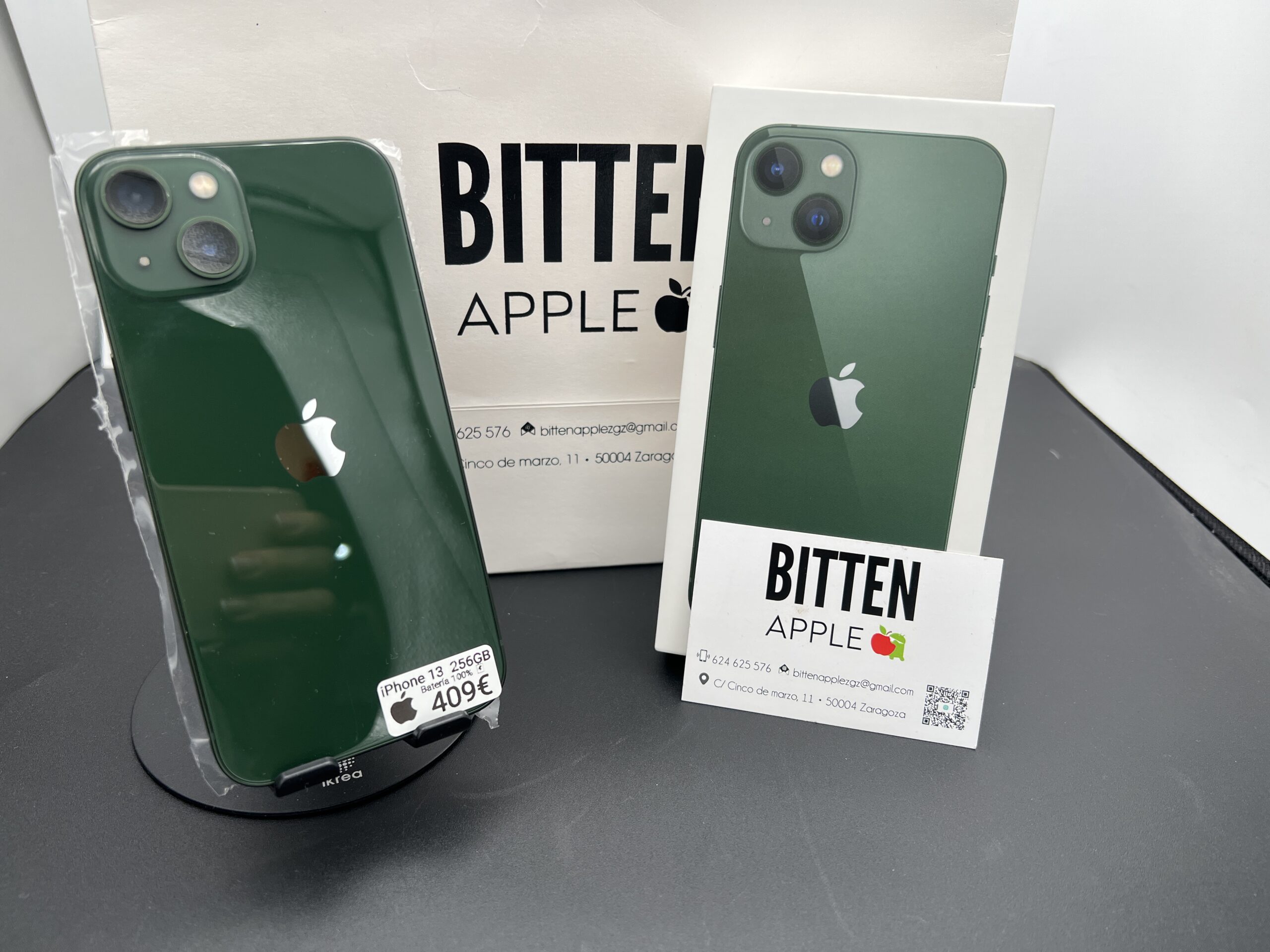 iPhone 13 256GB Green - Batería Nueva 100%
