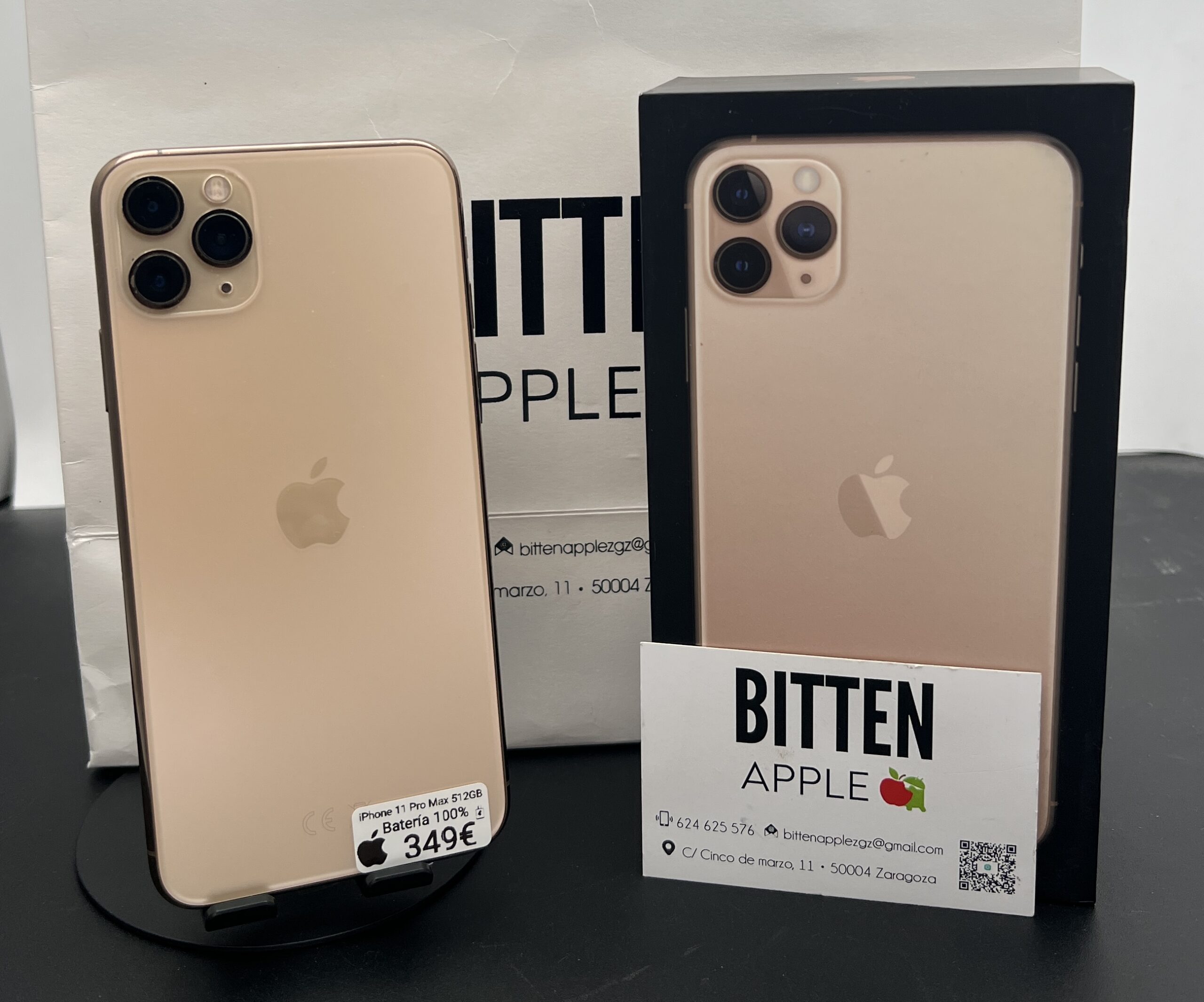 iPhone 11 Pro Max 512GB Gold - Batería Nueva 100%