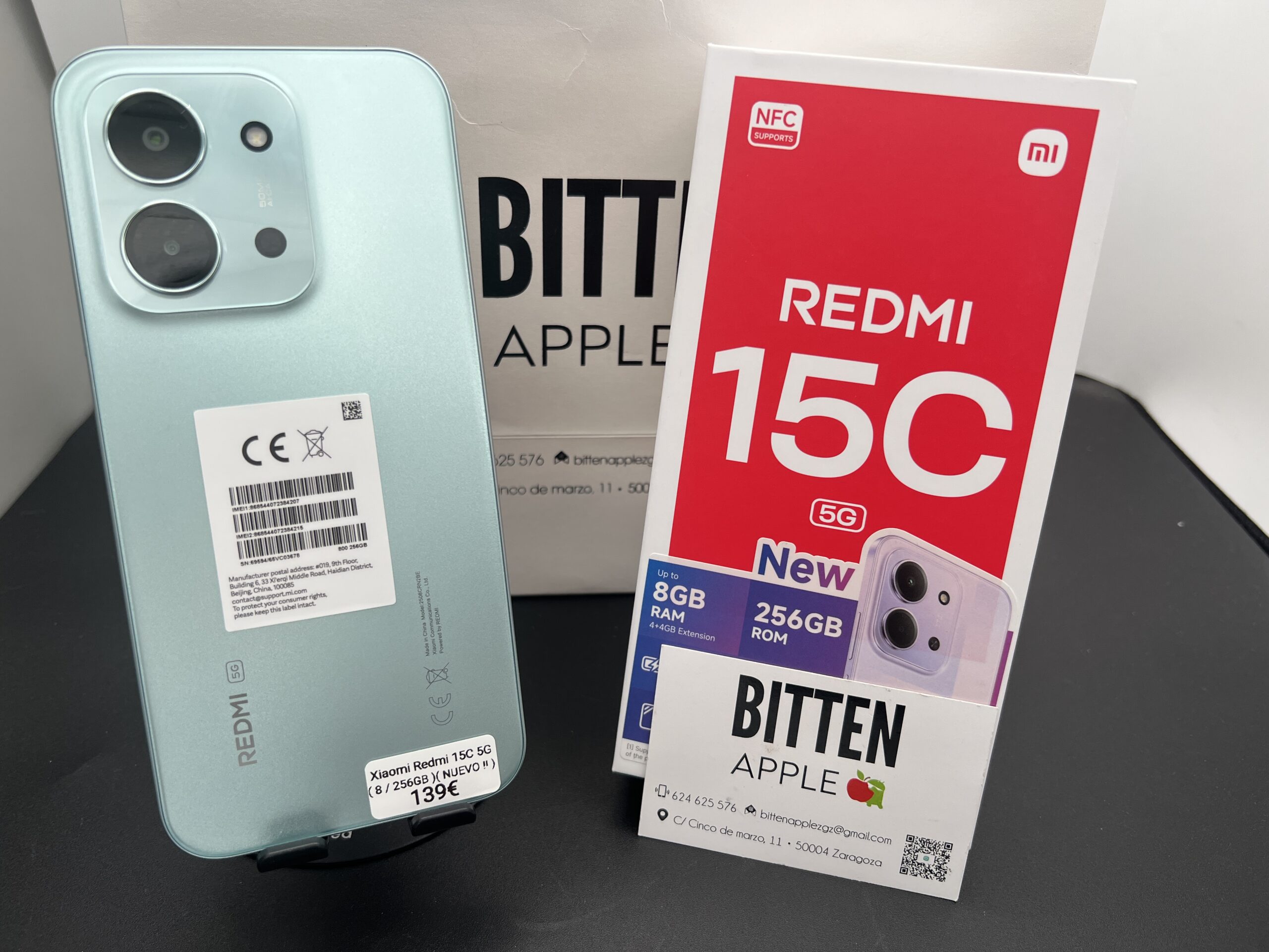 Xiaomi Redmi 15C 5G 256GB Mint Green - Nuevo