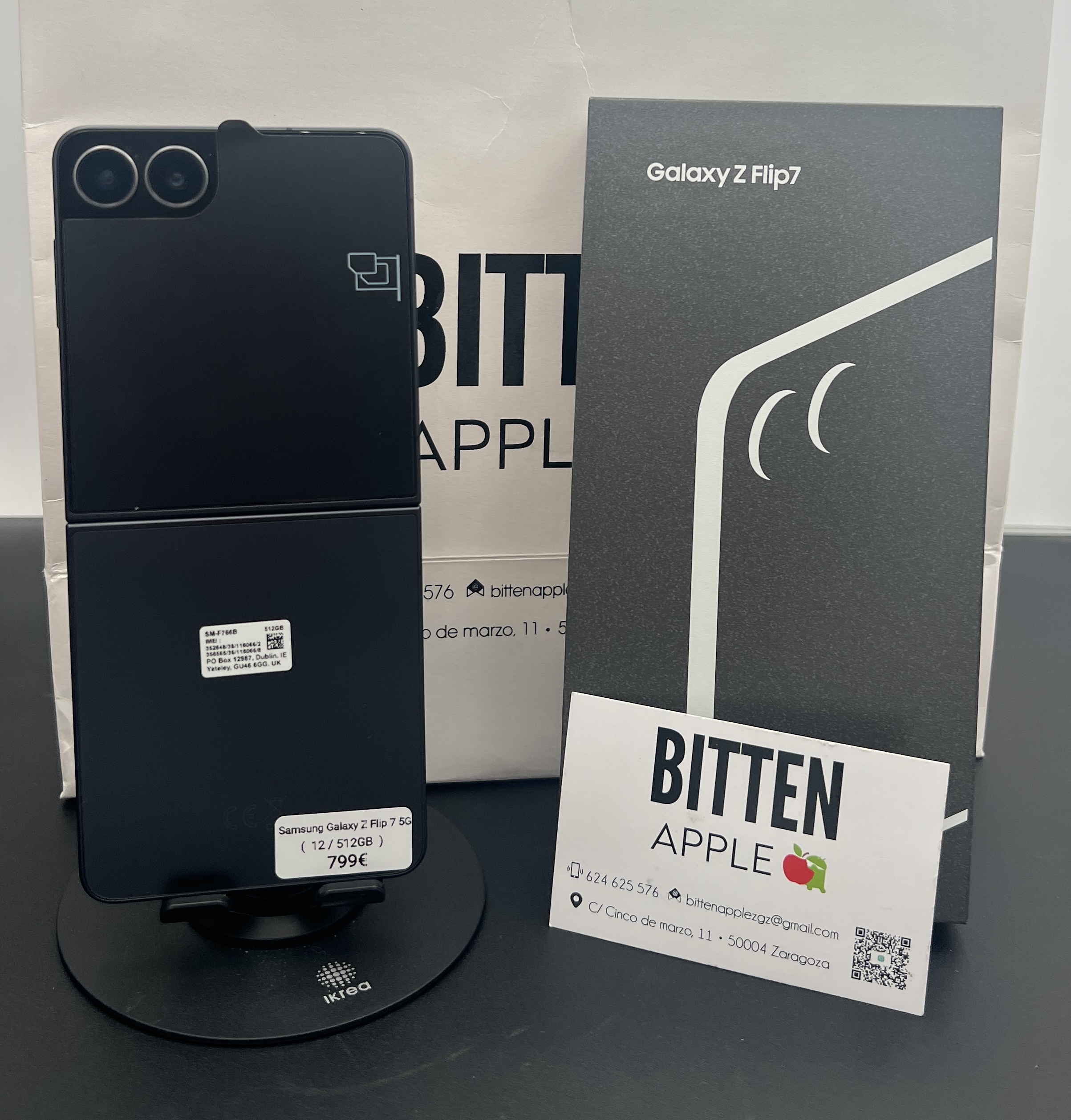 Samsung Galaxy Z Flip 7 5G 12 - 512GB Jet Black - Nuevo