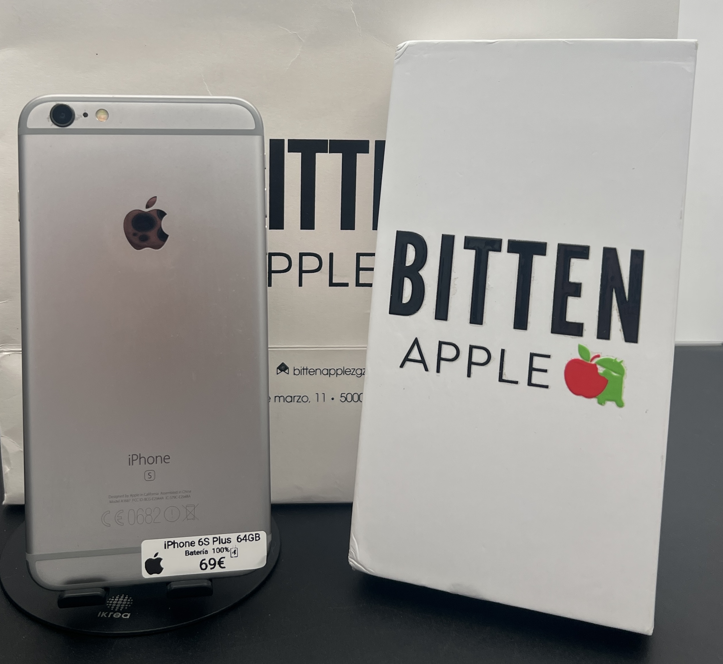 iPhone 6S Plus 64GB · Gris Espacial (Space Gray) · Batería Nueva 100%