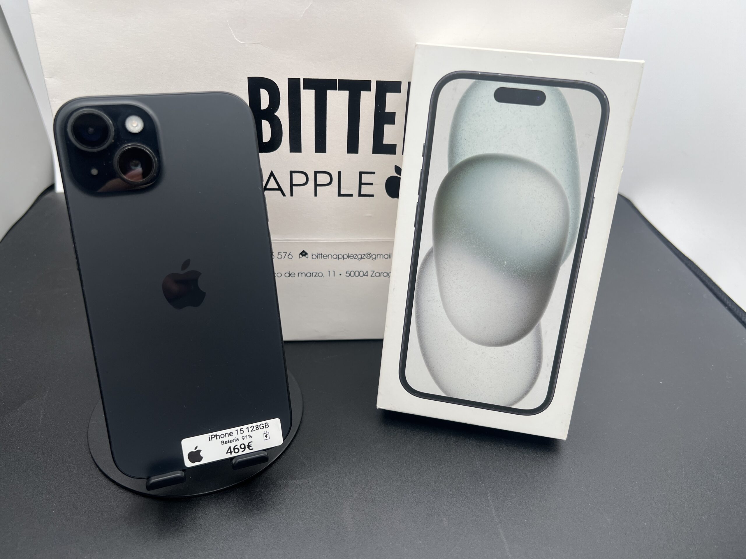 iPhone 15 128GB · Batería Original 91%