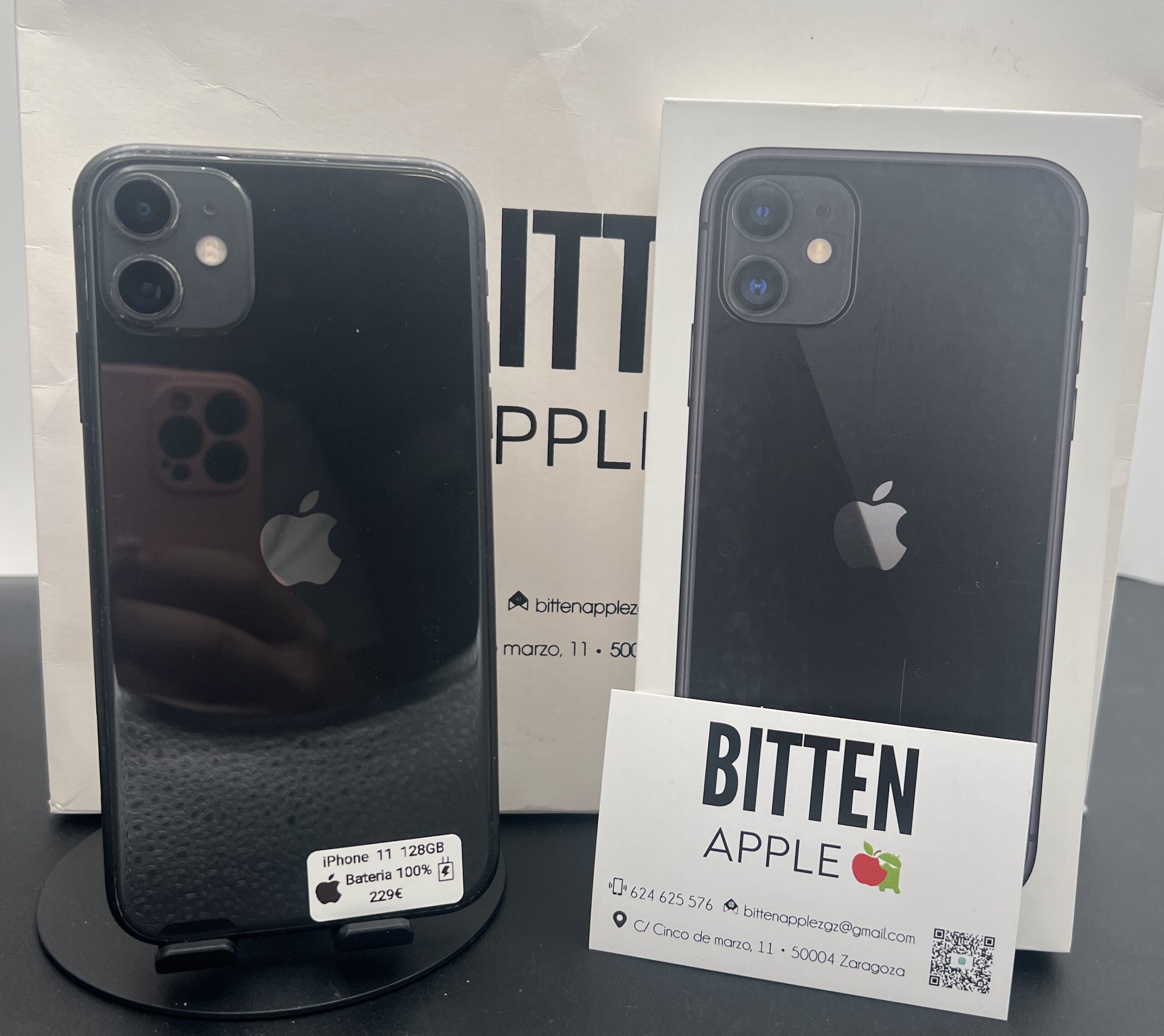 iPhone 11 128GB · Negro (Black) · Batería Nueva 100%