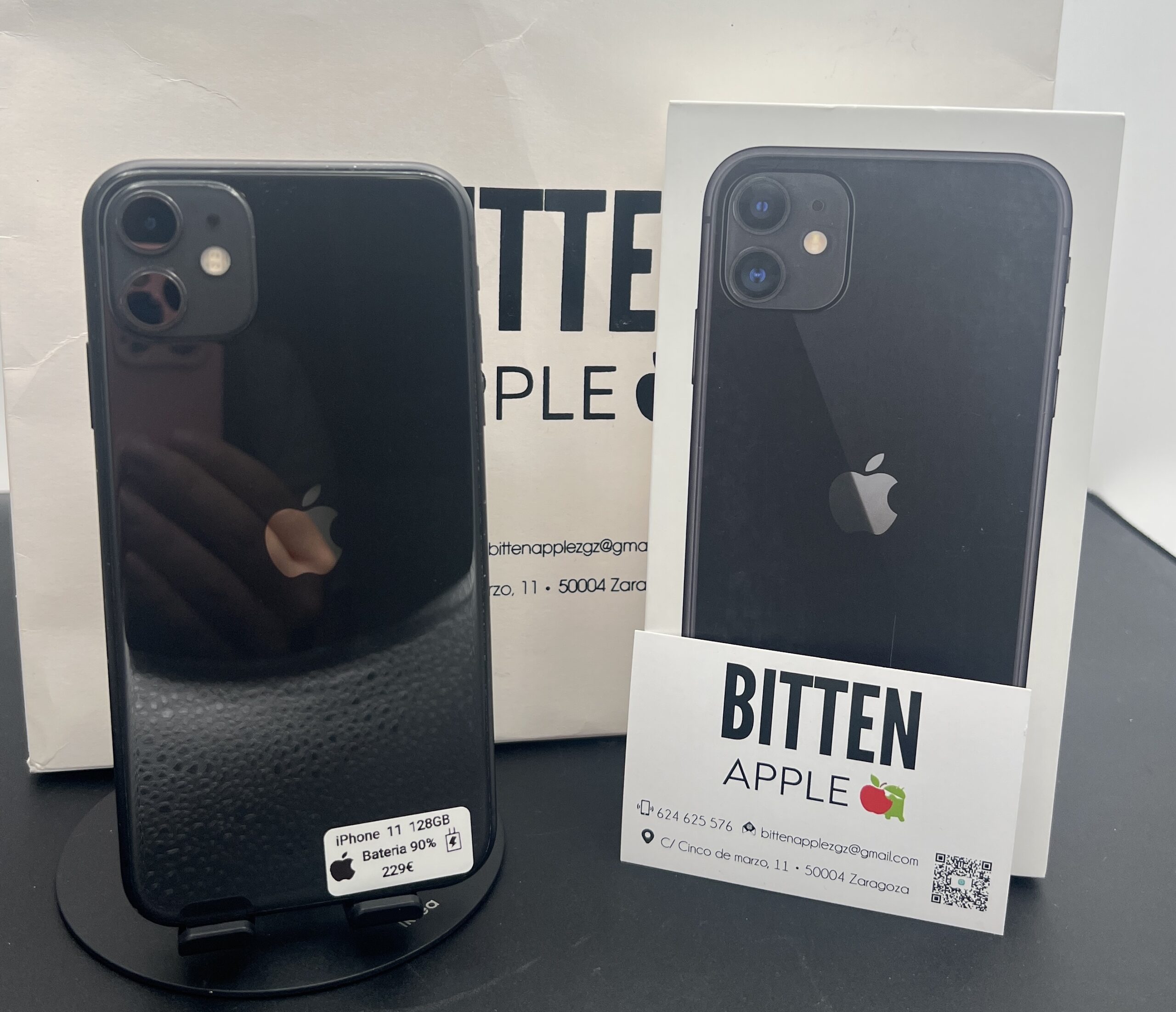 iPhone 11 128GB · Negro (Black) · Batería Nueva 90%