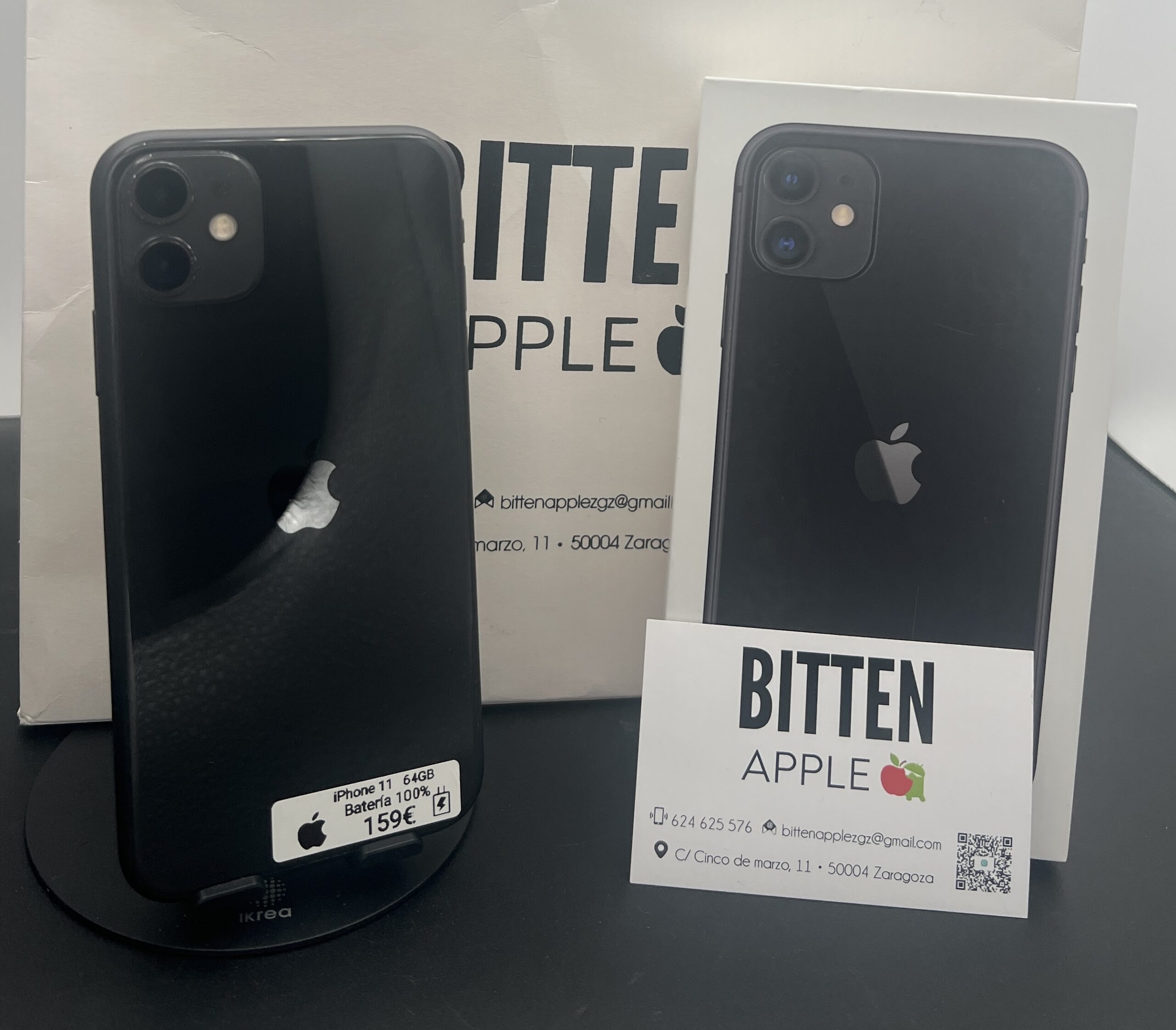iPhone 11 64GB · Negro (Black) · Batería Nueva 100%