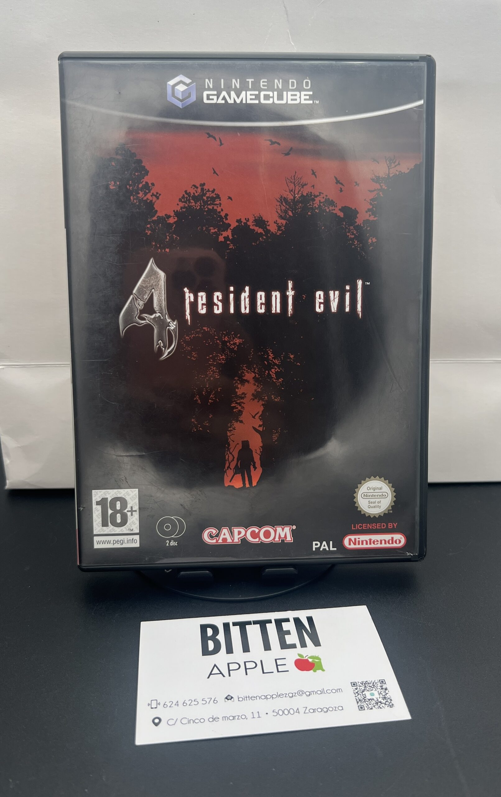 Resident Evil 4 (Nintendo GameCube) · Versión PAL · Carátula Original y Manual
