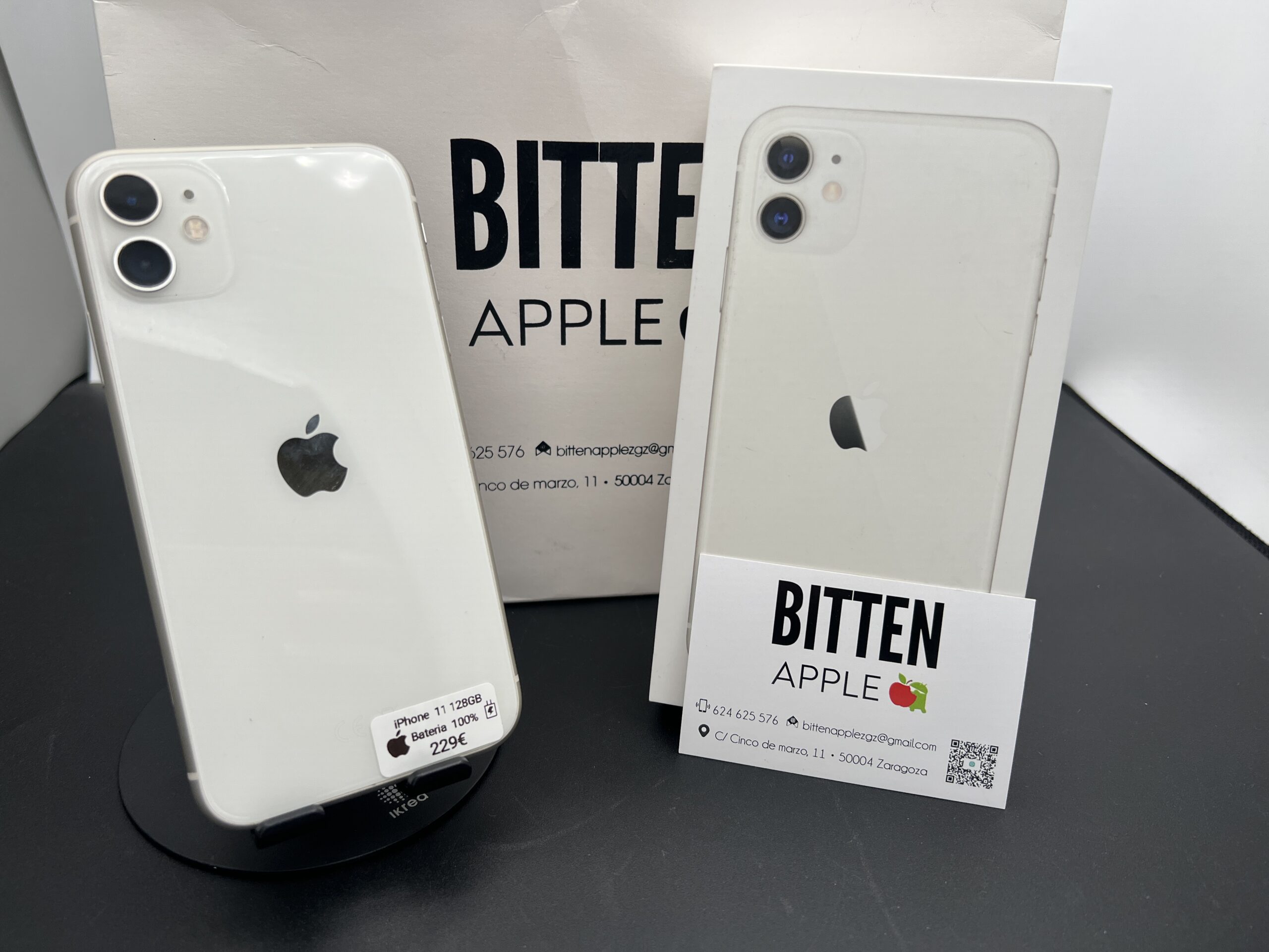 iPhone 11 128GB · Blanco(White) · Batería Nueva 100%