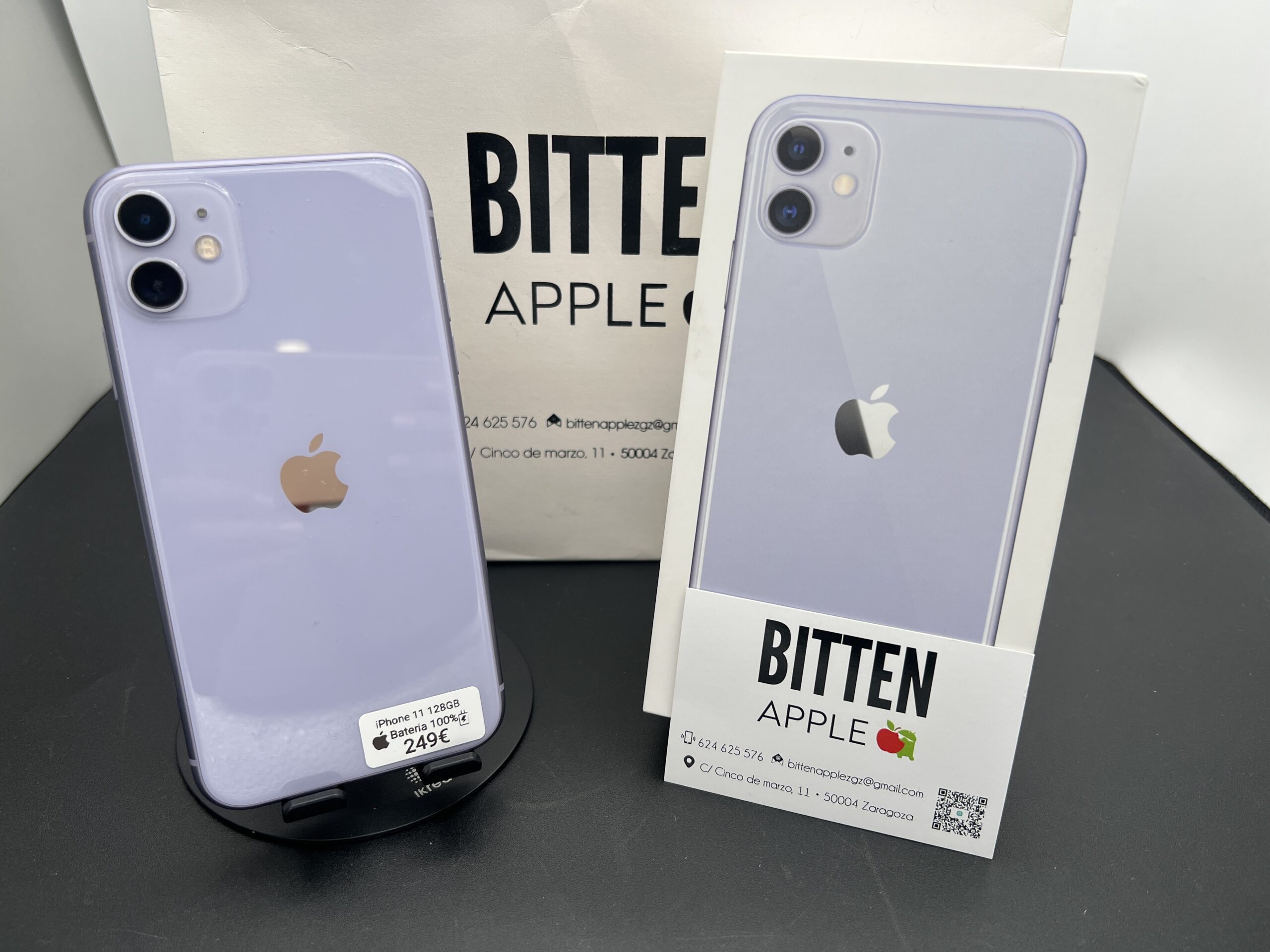 iPhone 11 128GB · Morado (Purple) · Batería Nueva 100%