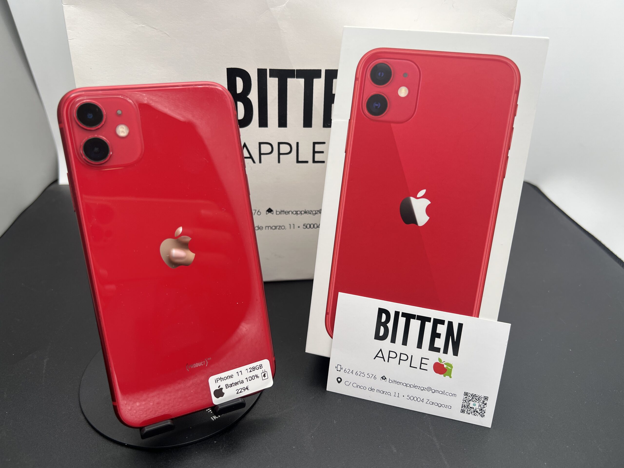 iPhone 11 128GB · Rojo (RED) · Batería Nueva 100%