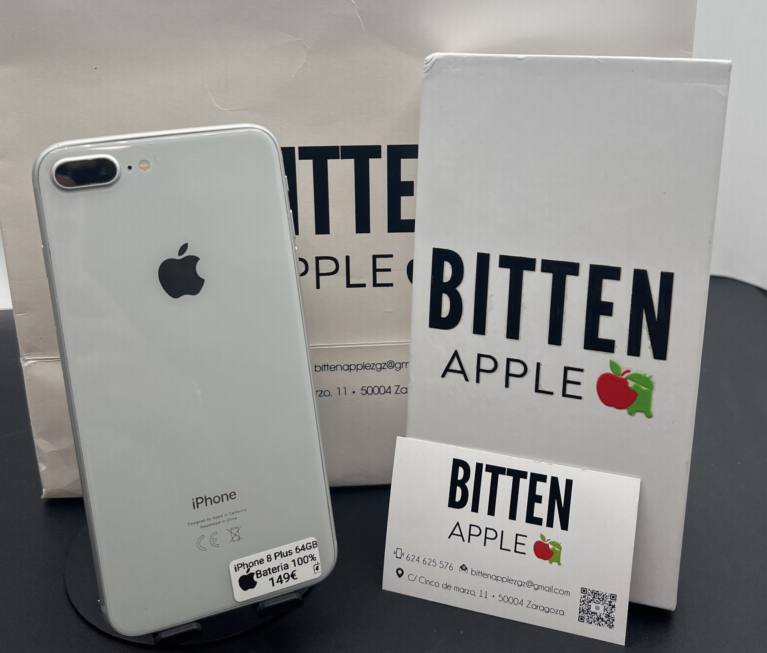 iPhone 8 Plus — 64 GB Grey — Batería Nueva al 100%