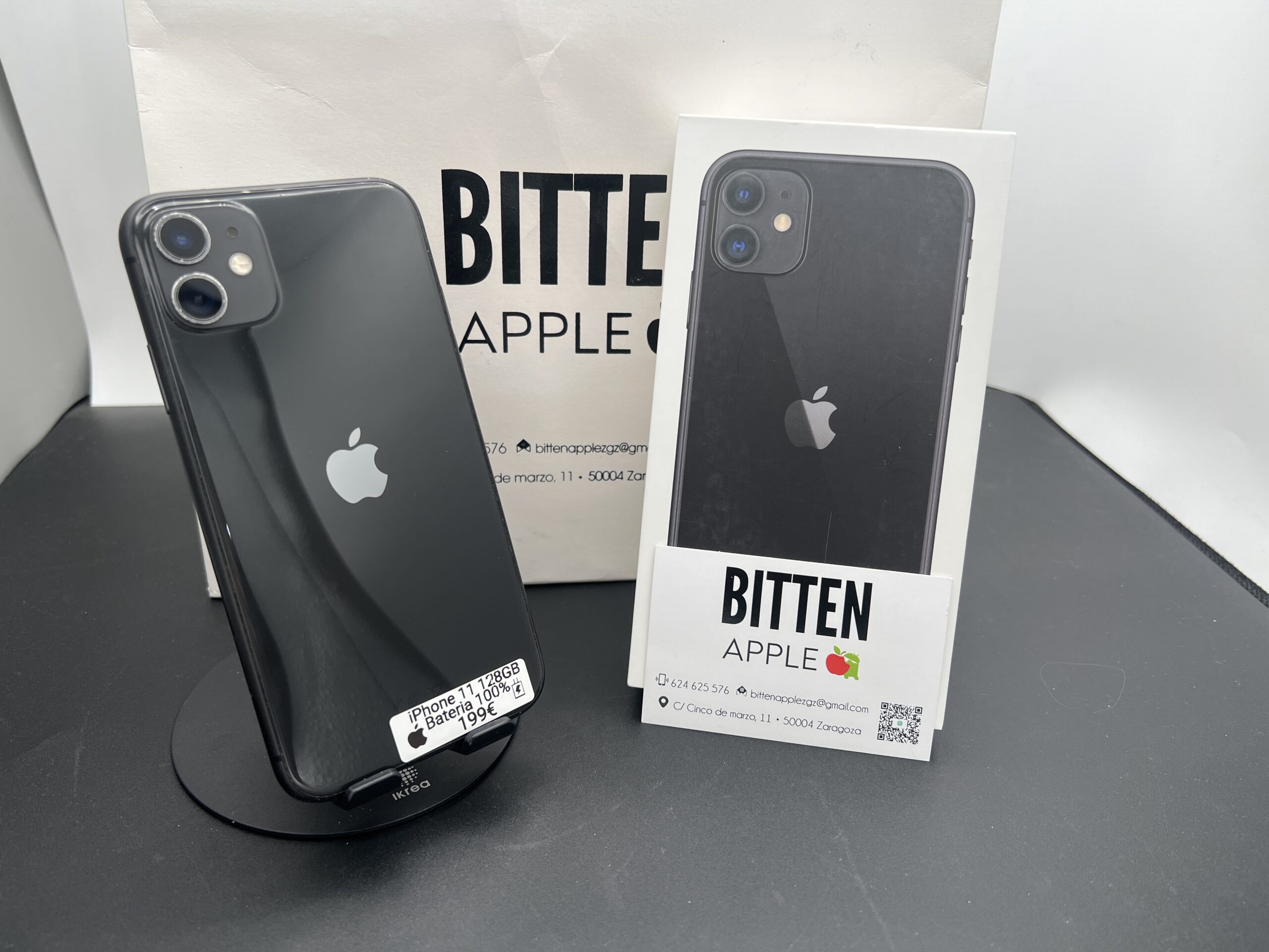 iPhone 11 128GB · Negro (Black) · Batería Nueva 100%