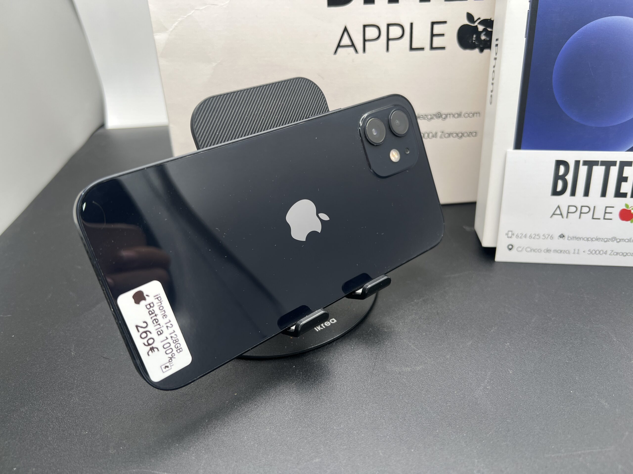 iPhone 12 128GB · Negro (Black) · Batería Nueva 100% - Imagen 2