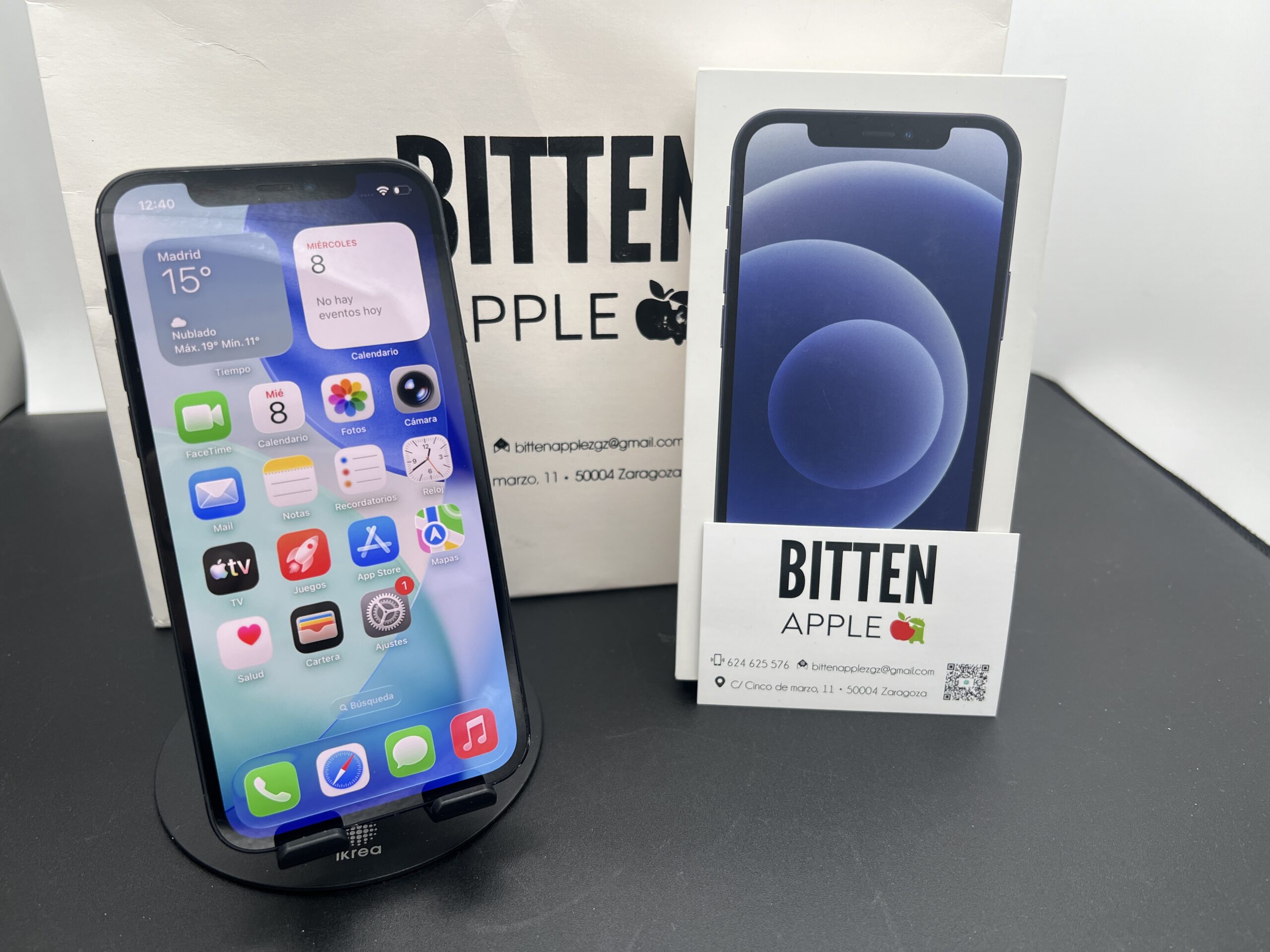 iPhone 12 128GB · Negro (Black) · Batería Nueva 100% - Imagen 8