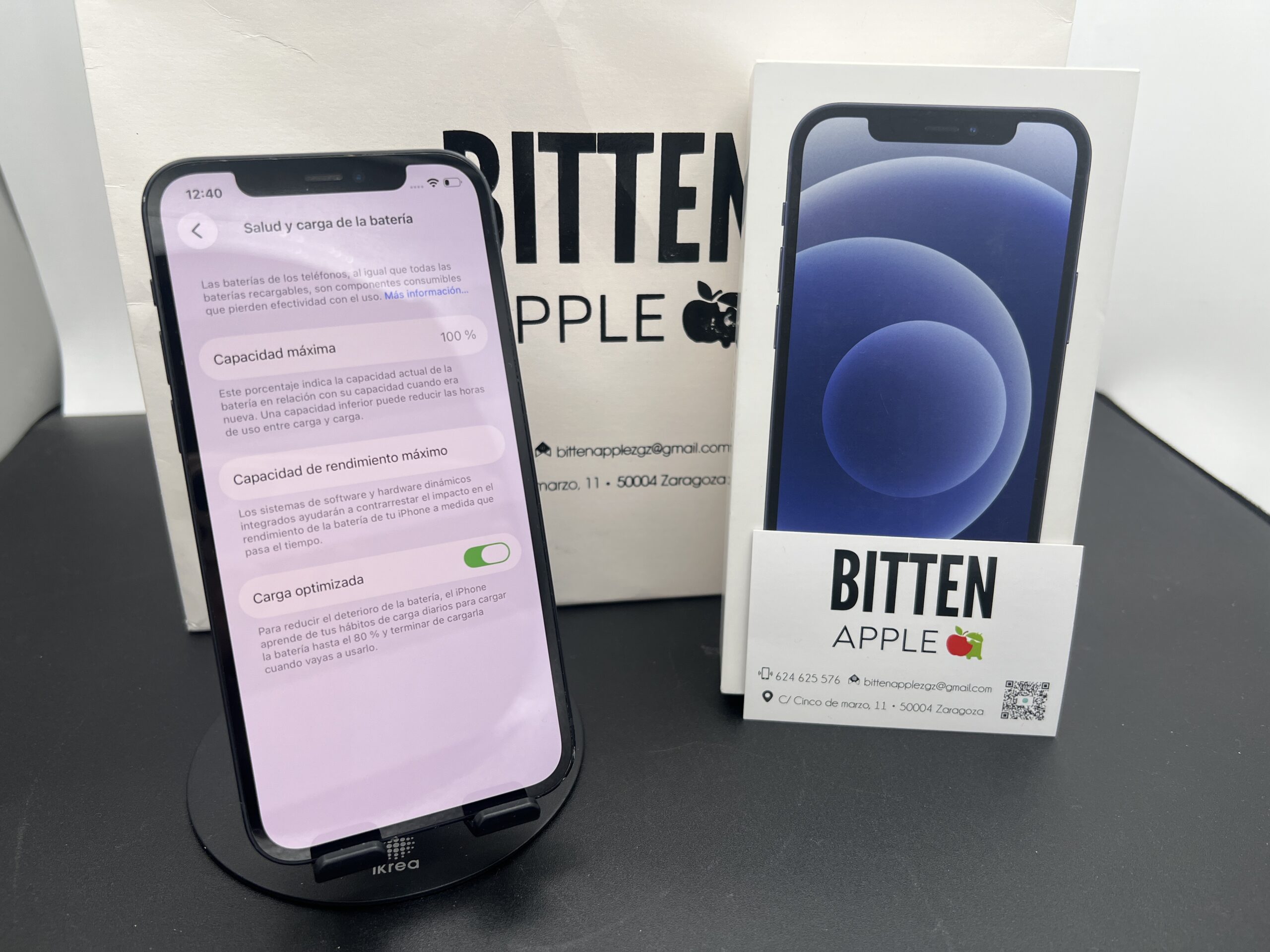 iPhone 12 128GB · Negro (Black) · Batería Nueva 100% - Imagen 9
