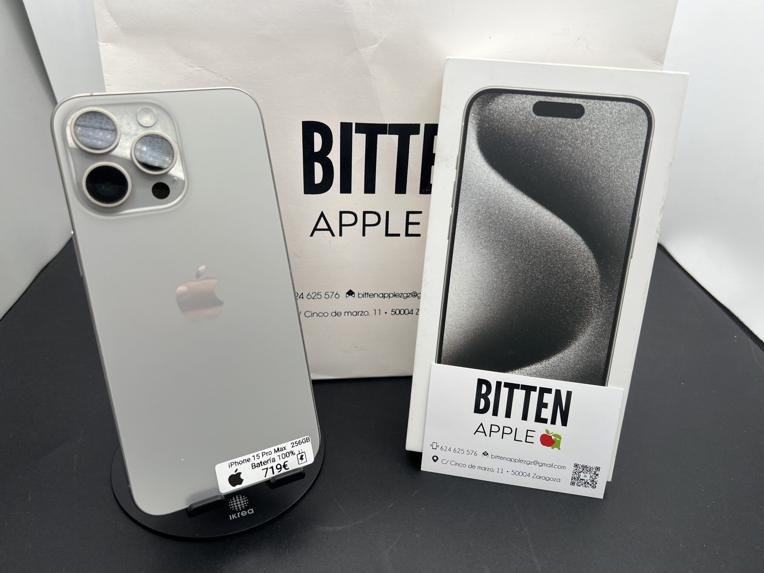 iPhone 15 Pro Max 256GB ·  (Natural Titanium) · Batería Nueva 100%