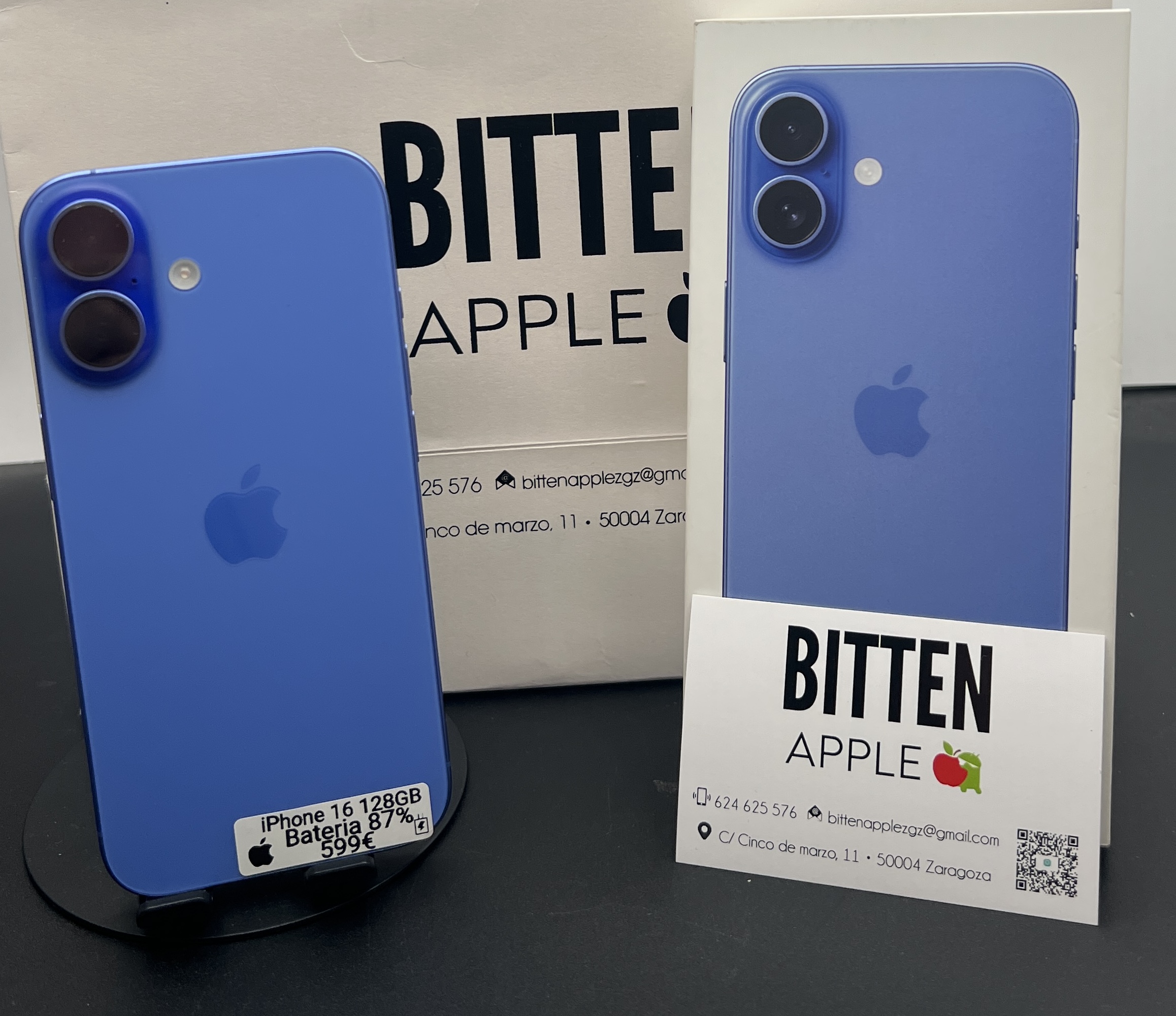 iPhone 16 128GB Ultramarine - Batería original 87%