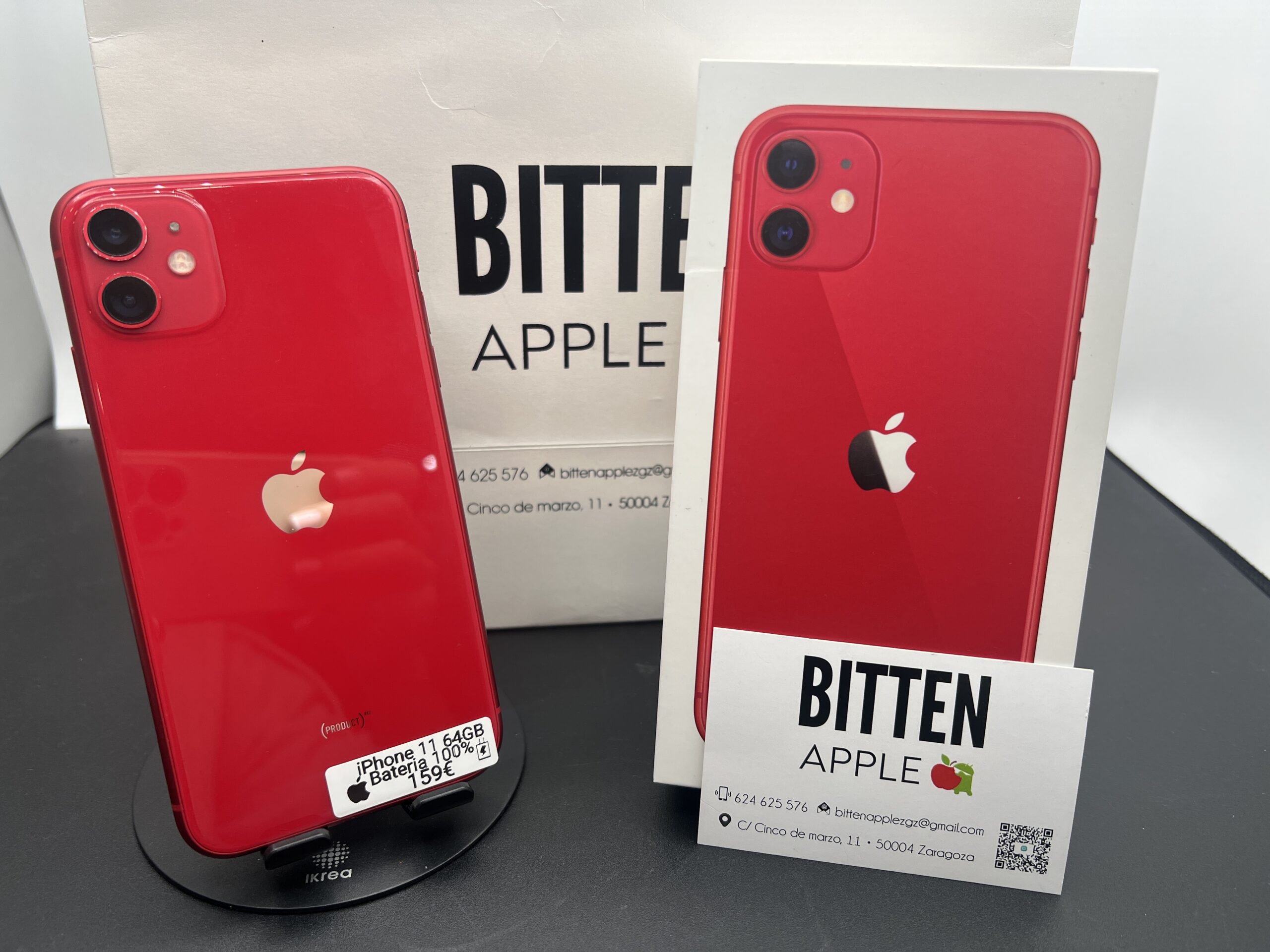 iPhone 11 64GB · Rojo (RED) · Batería Nueva al 100%