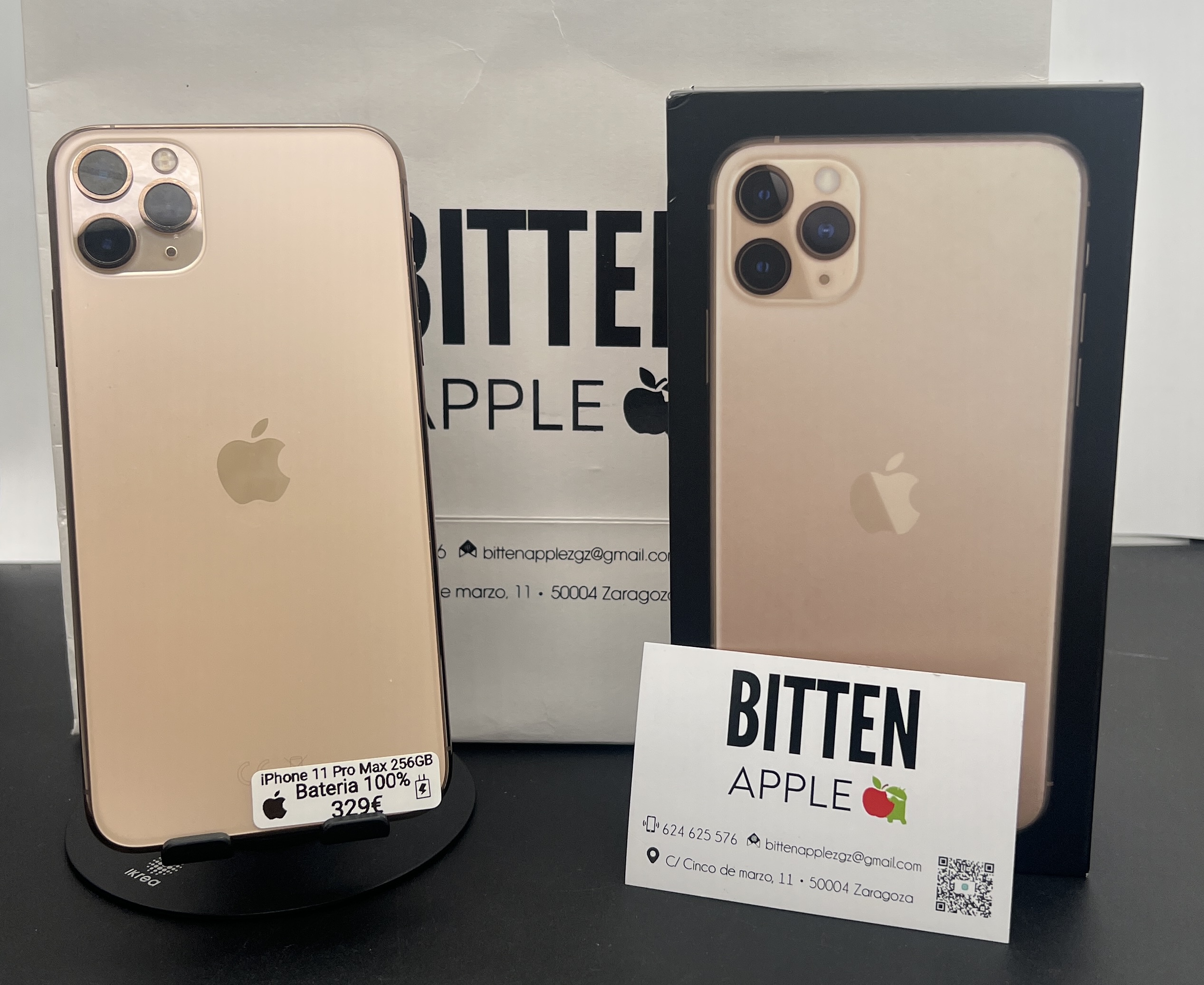 iPhone 11 Pro Max — 256 GB Gold — Batería Nueva al 100%