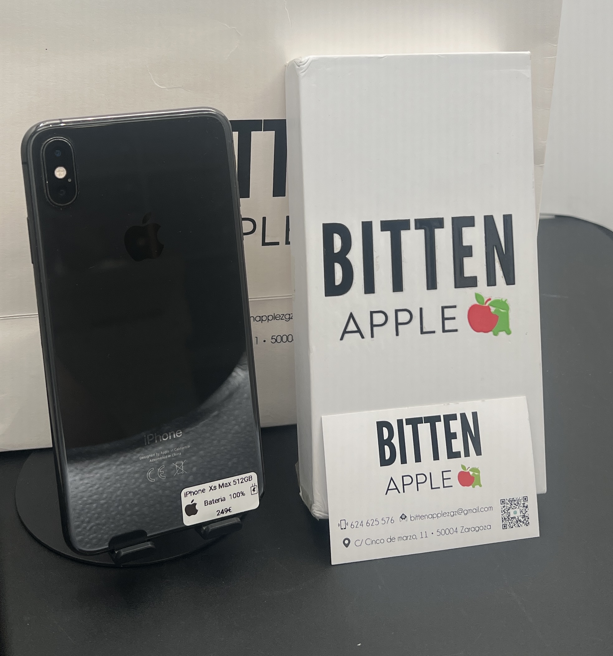 iPhone XS Max — 512 GB Black — Batería Nueva al 100%