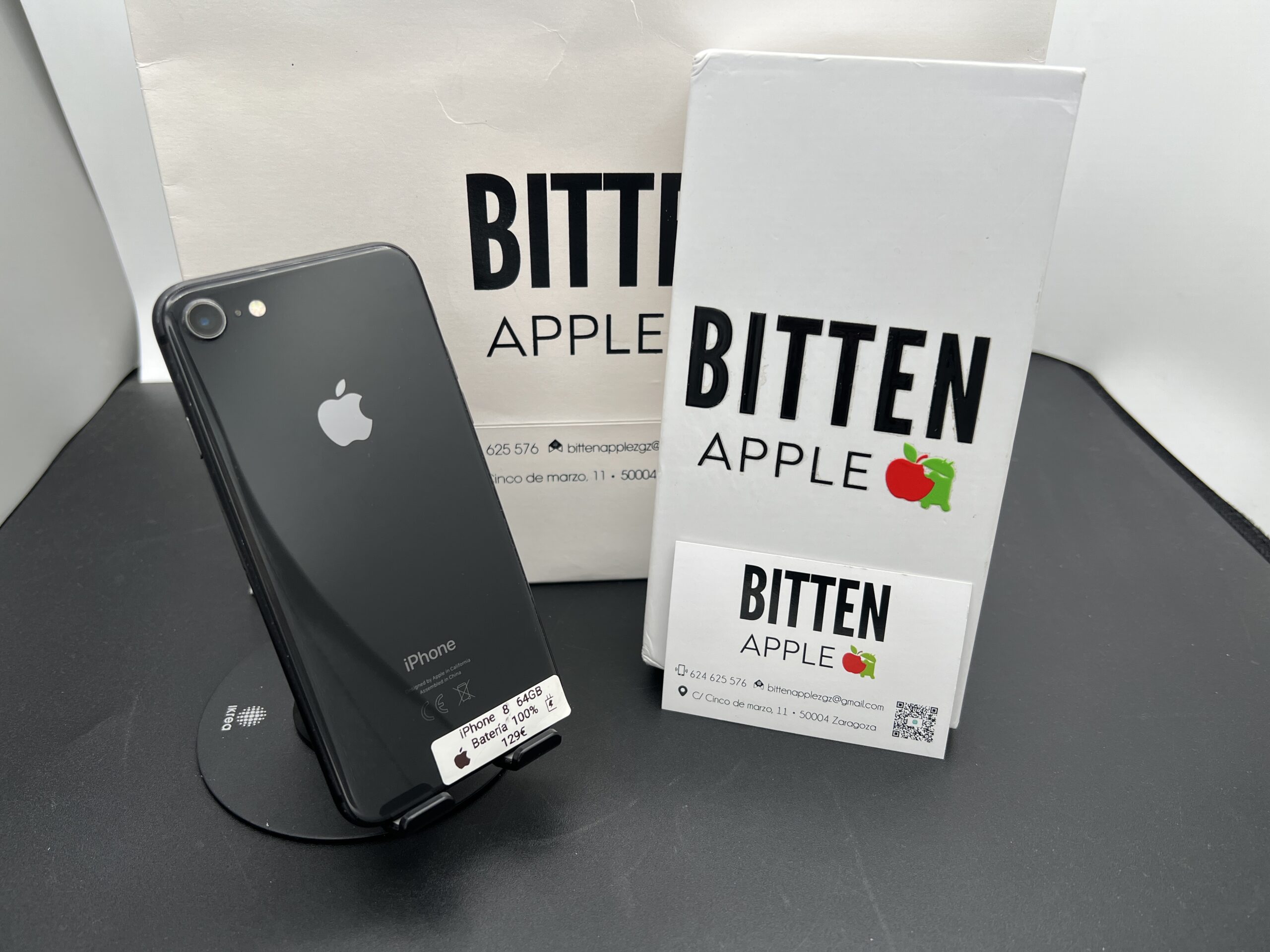 iPhone 8 — 64 GB Black — Batería Nueva al 100%