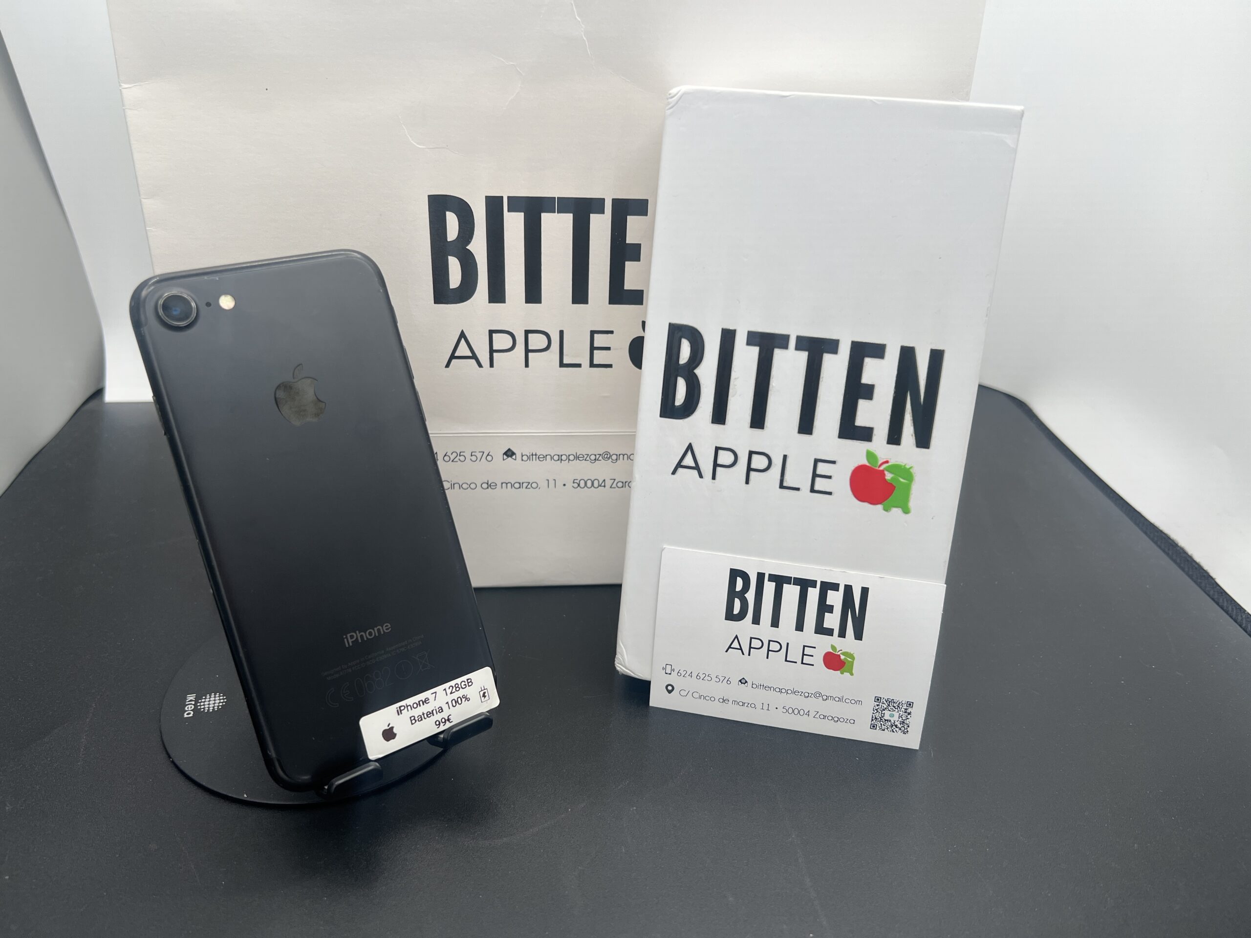 iPhone 7 — 128 GB Black — Batería Nueva al 100%