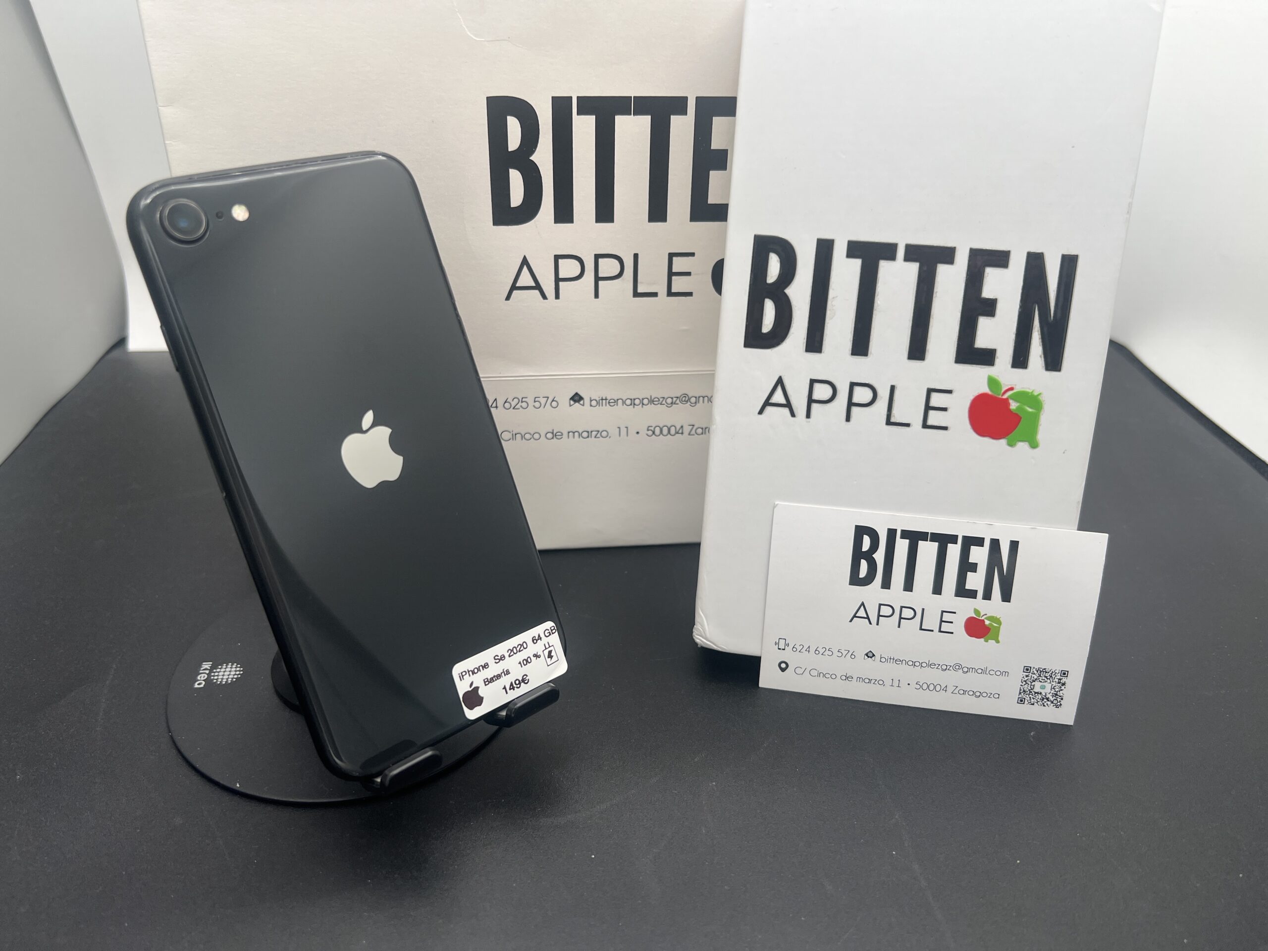 iPhone SE (2020) — 64 GB Black — Batería Nueva al 100%