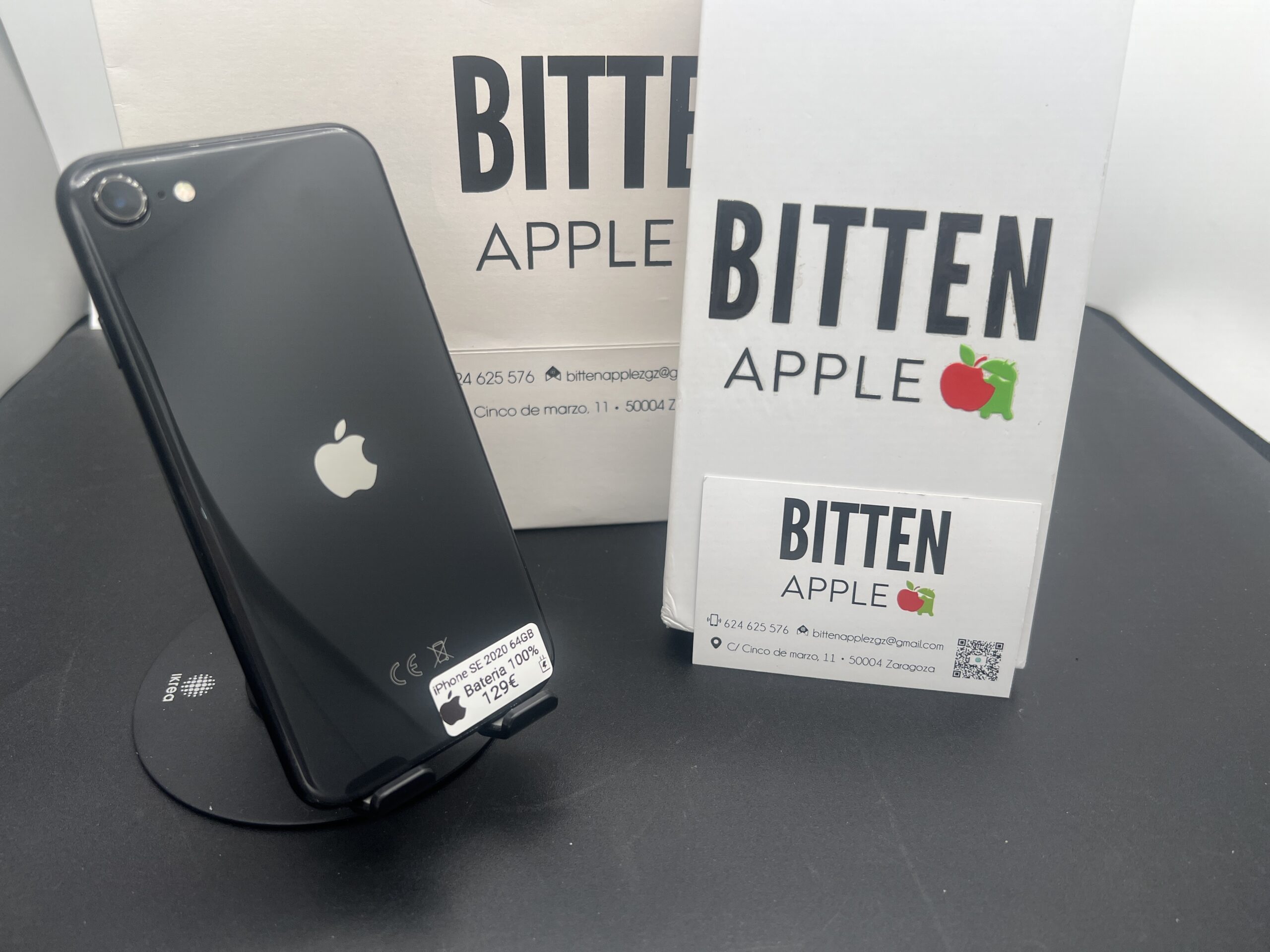 iPhone SE (2020) — 64 GB Black — Batería Nueva al 100%