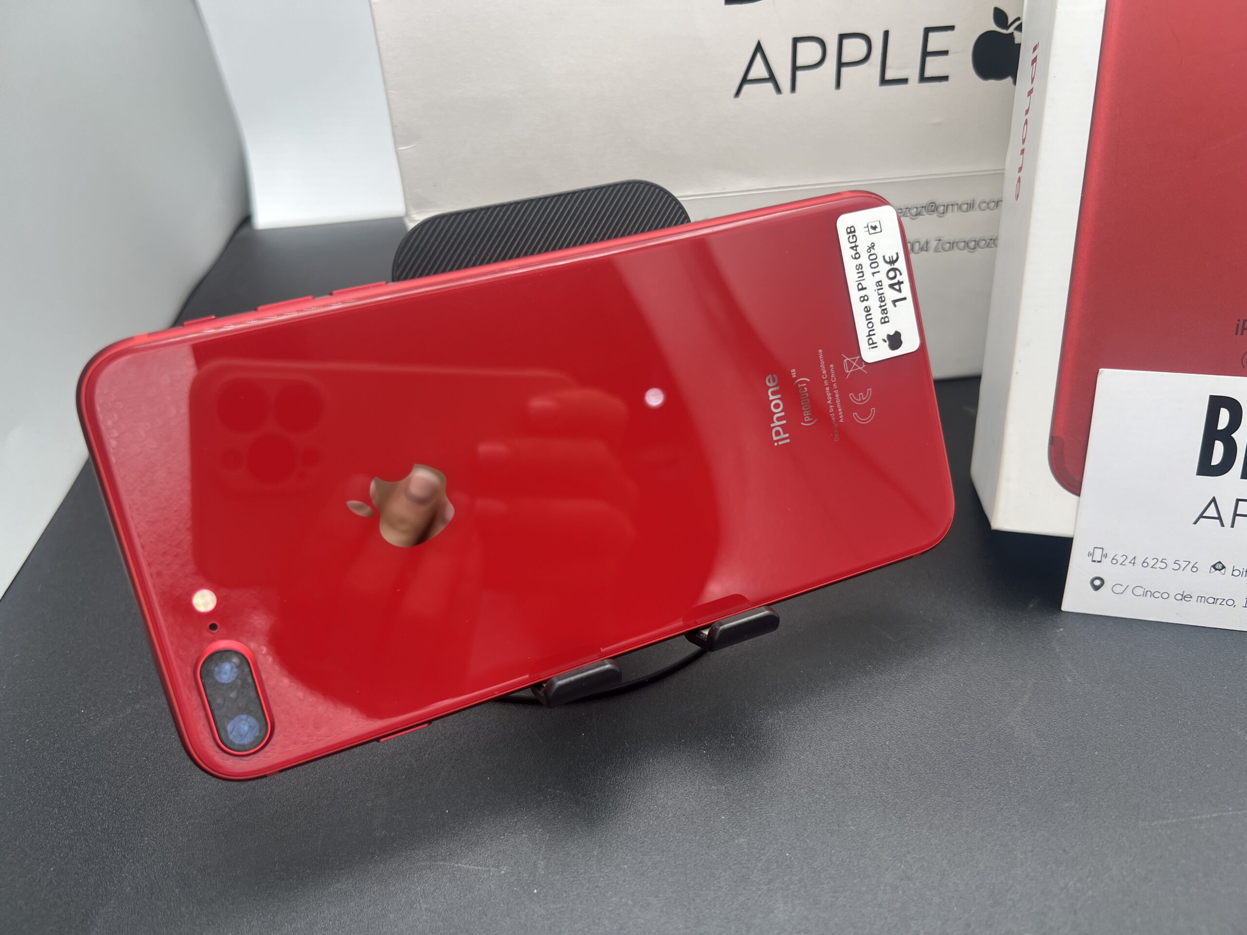 iPhone 8 Plus — 64 GB Red — Batería Nueva al 100% - Imagen 4