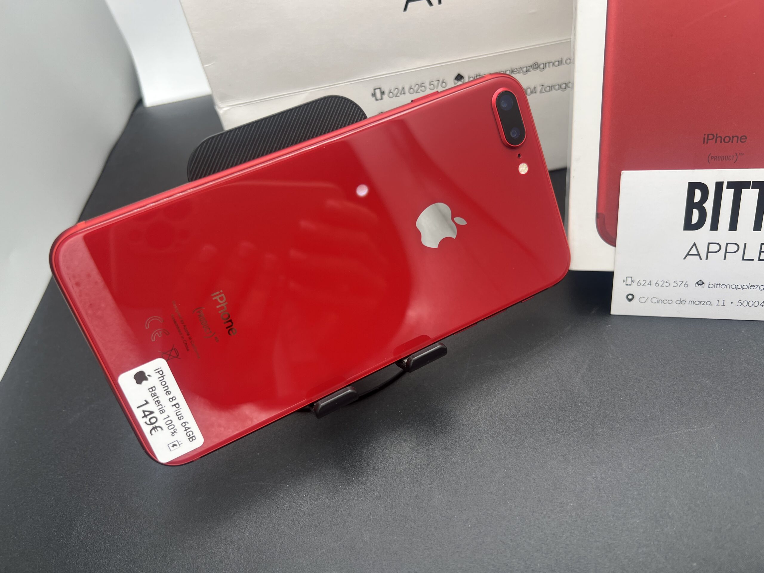 iPhone 8 Plus — 64 GB Red — Batería Nueva al 100% - Imagen 3