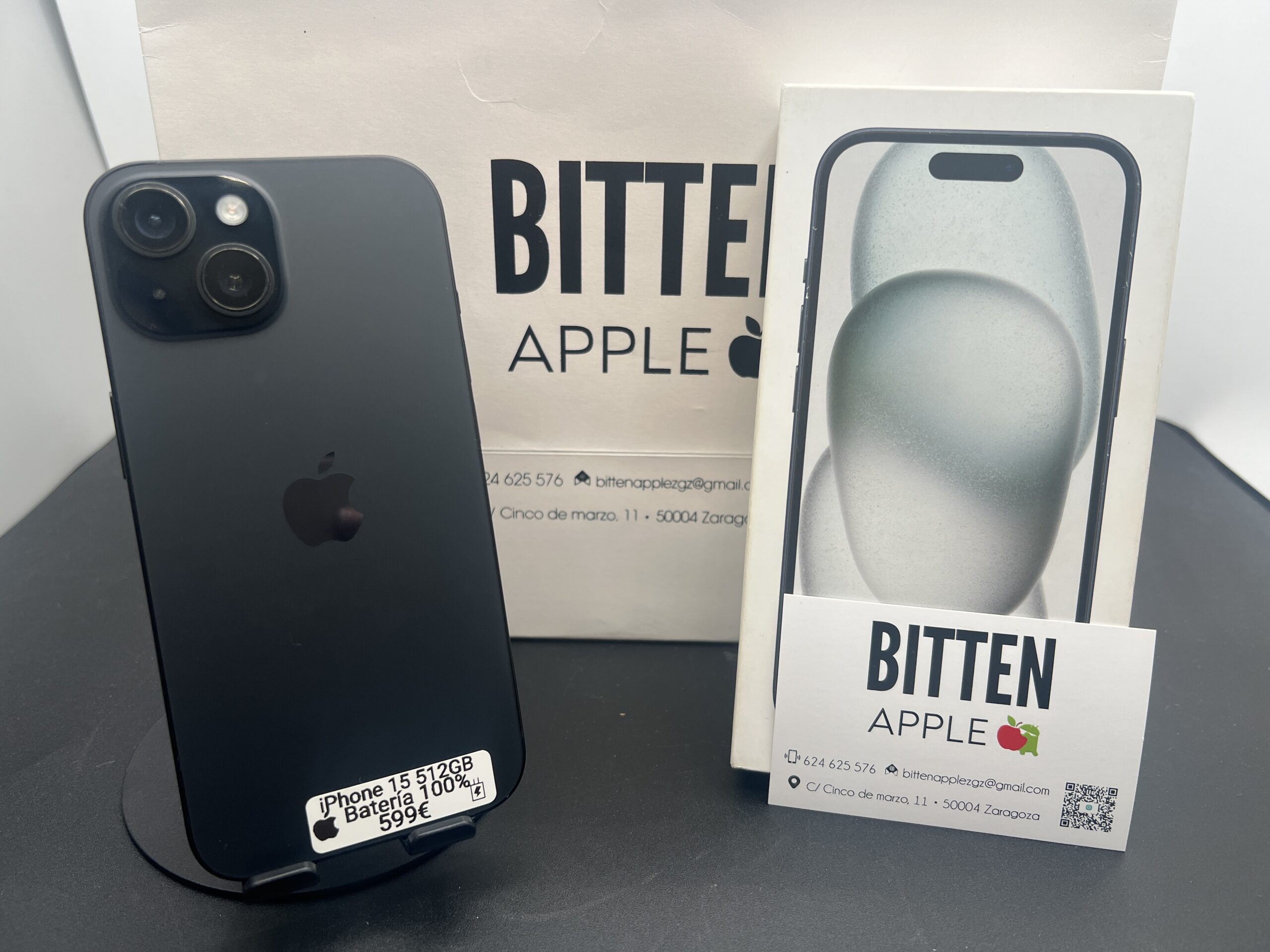 iPhone 15 — 128 GB Black — Batería Nueva al 100%