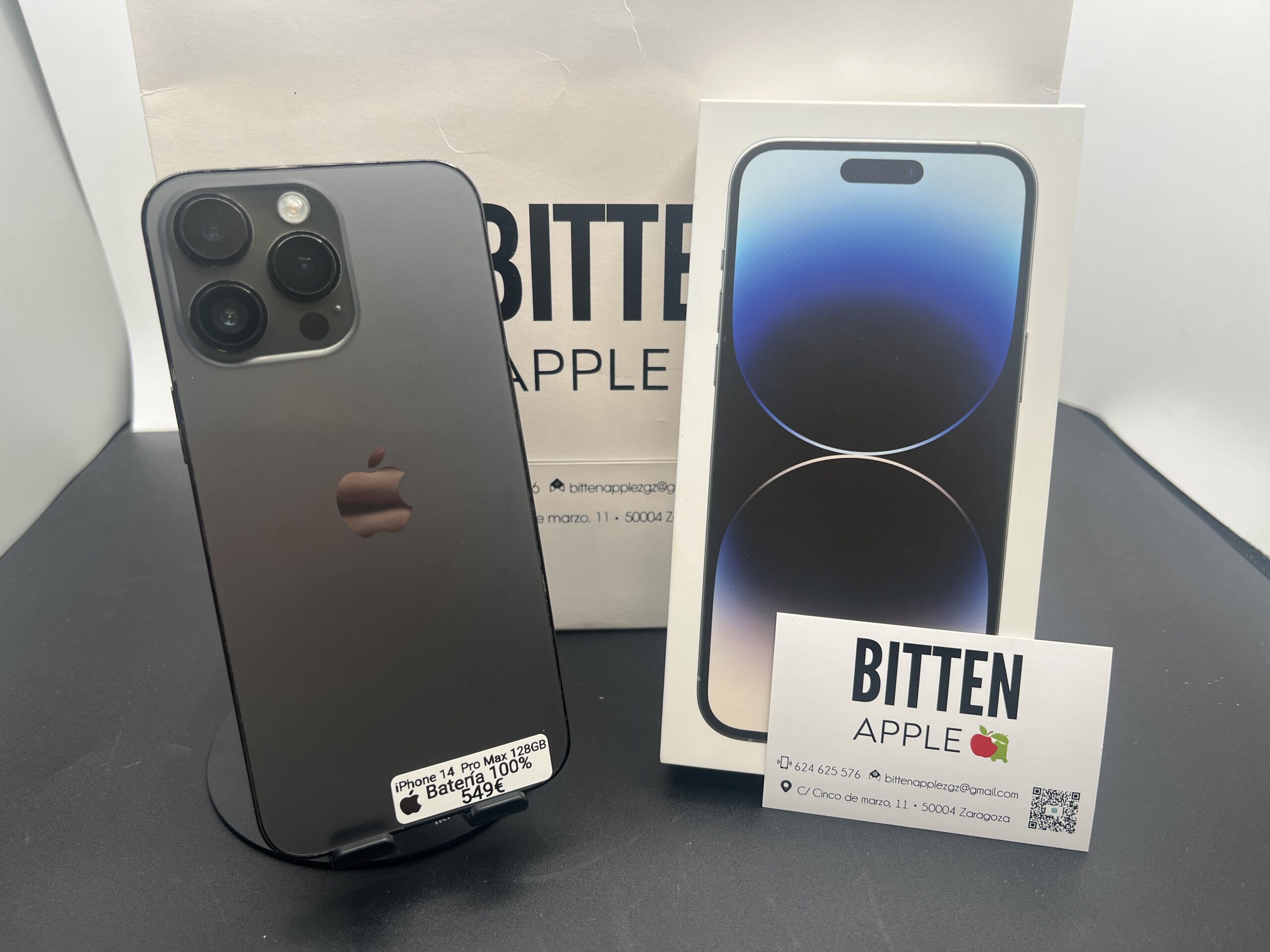 iPhone 14 Pro Max — 128 GB Black — Batería Nueva al 100%