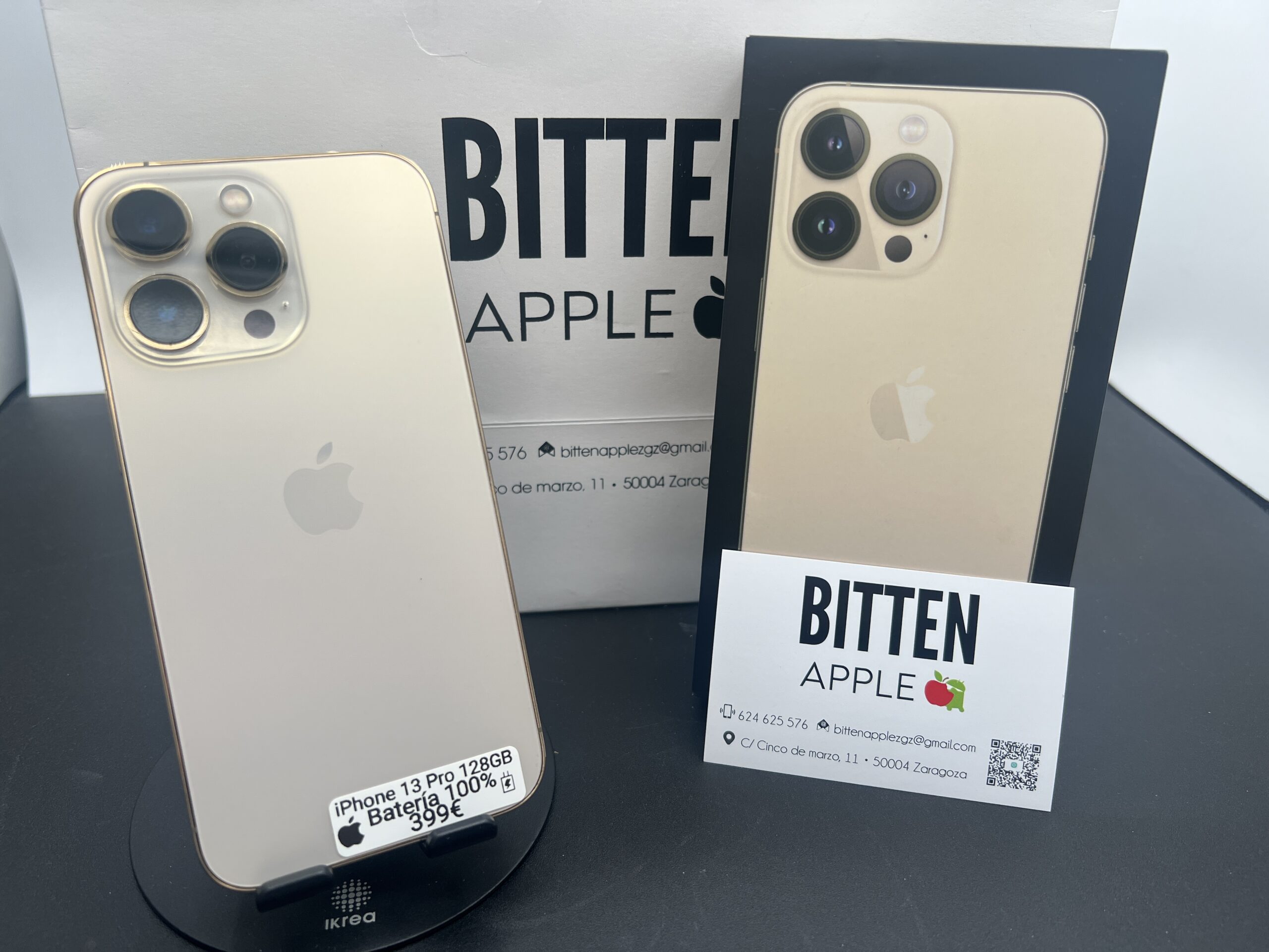 iPhone 13 Pro — 128 GB Gold — Batería Nueva al 100%