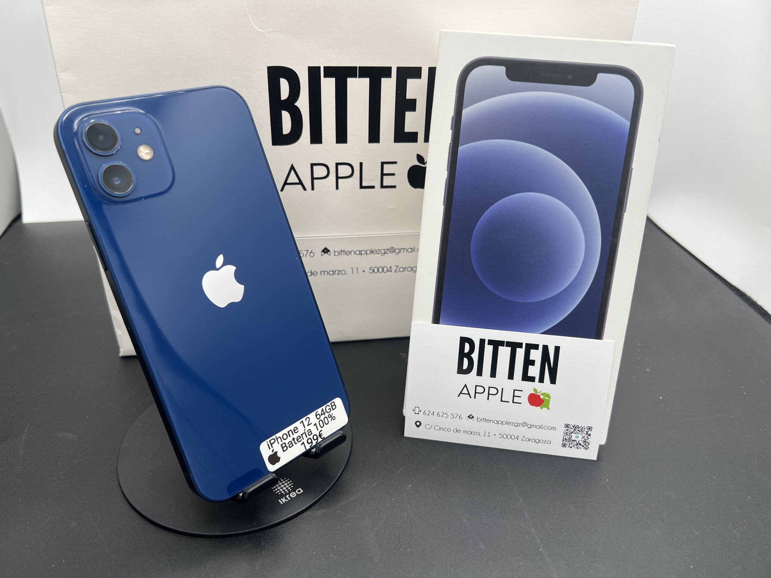 iPhone 12 — 64 GB Blue — Batería Nueva al 100%