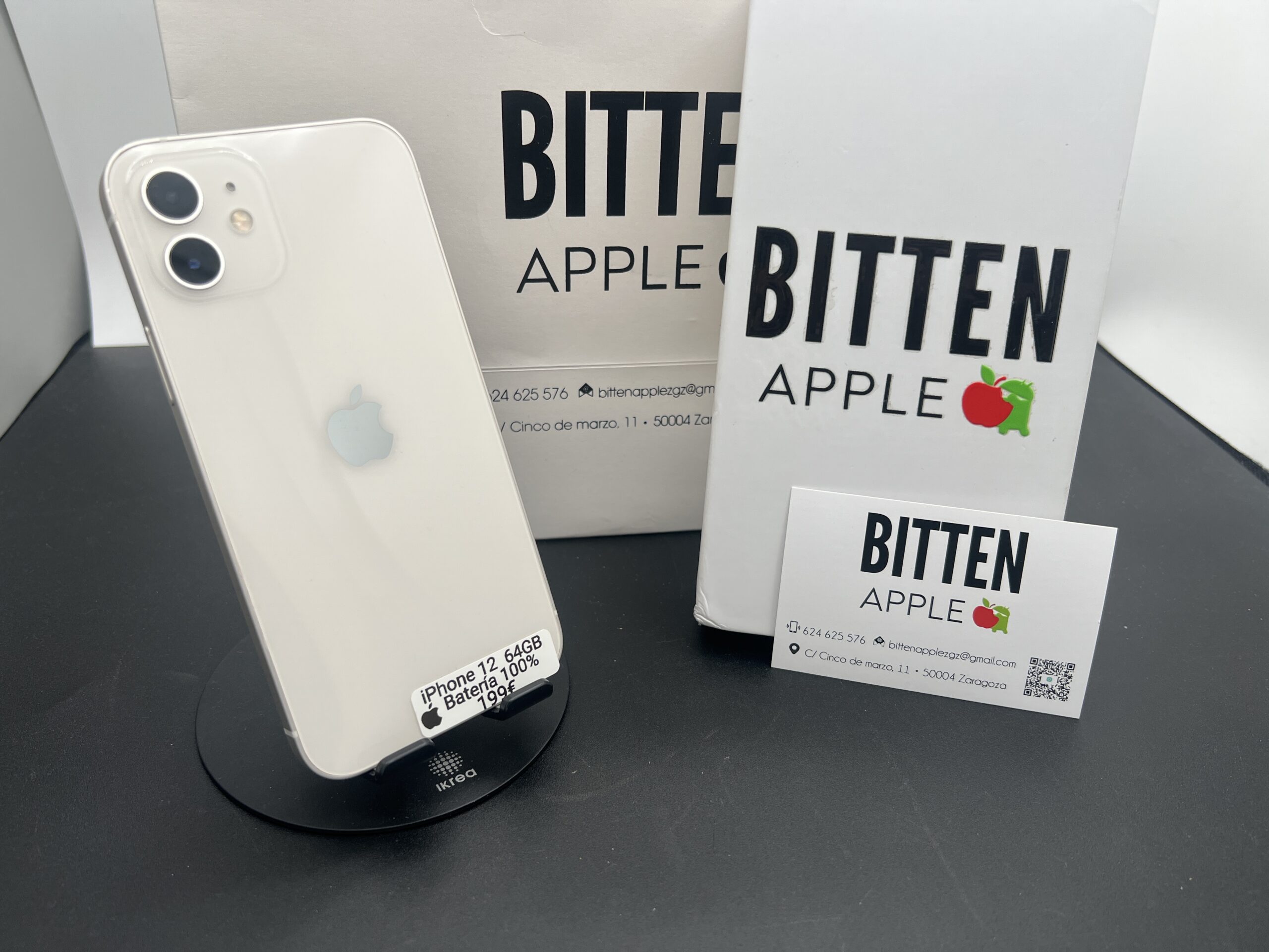 iPhone 12 — 64 GB White — Batería Nueva al 100%