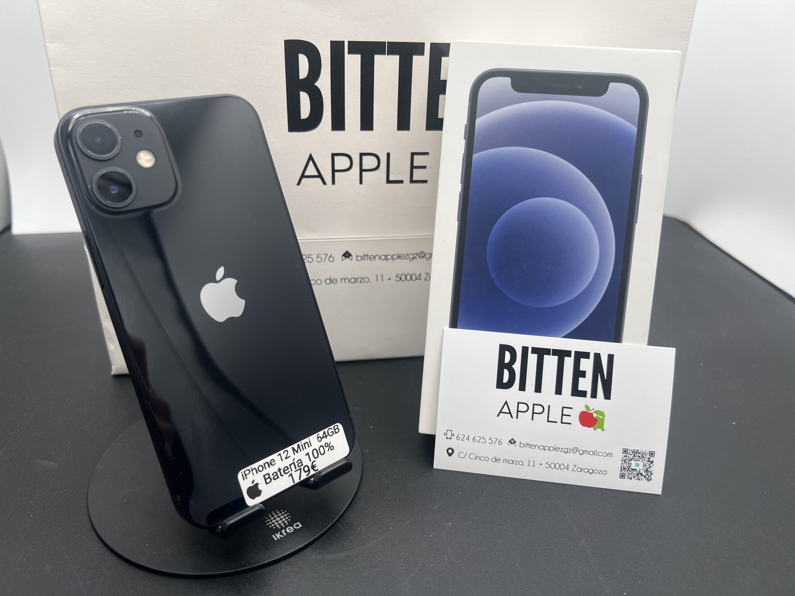 iPhone 12 Mini — 64 GB Black — Batería Nueva al 100%