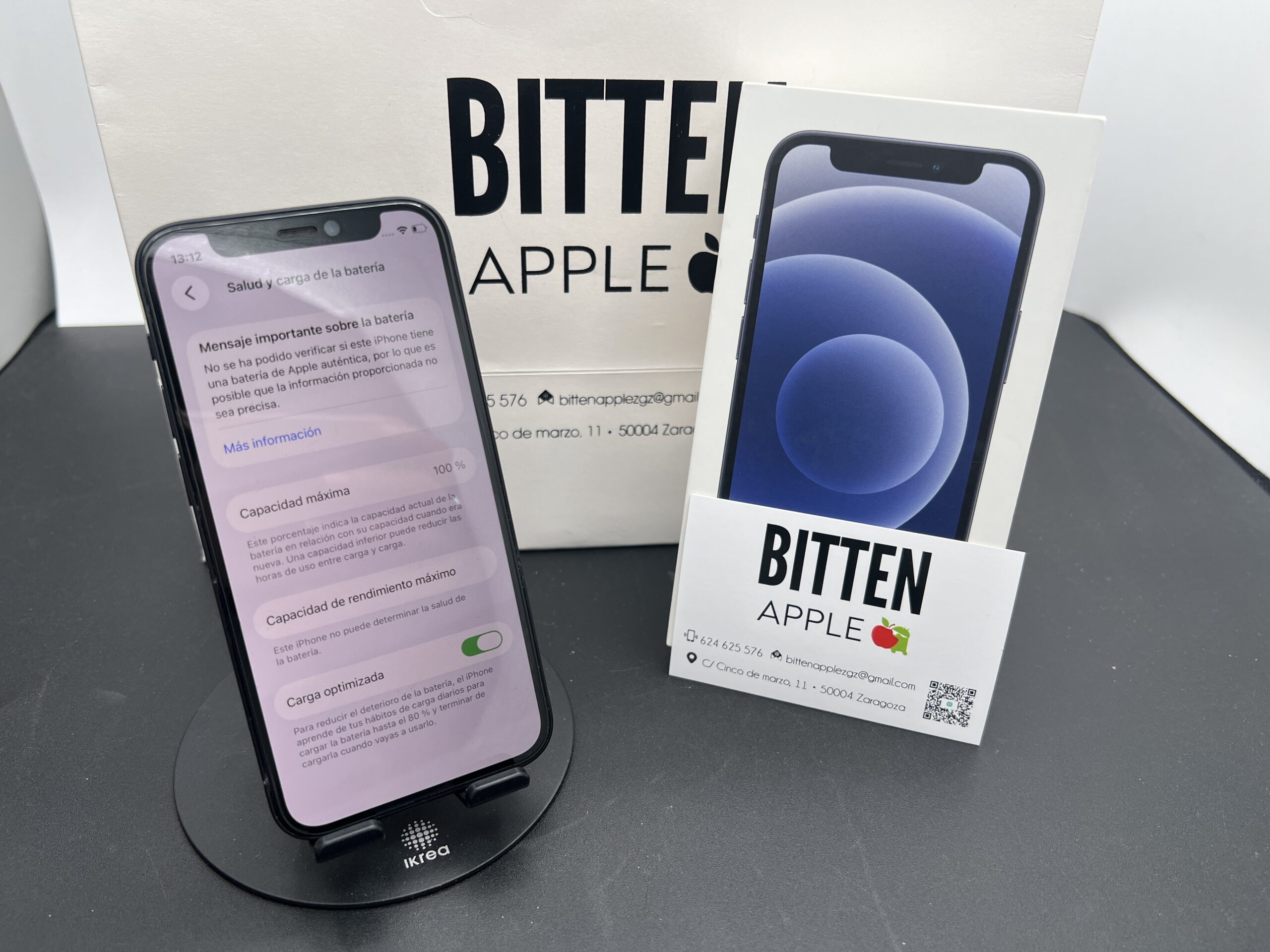 iPhone 12 Mini — 128 GB Black — Batería Nueva al 100%