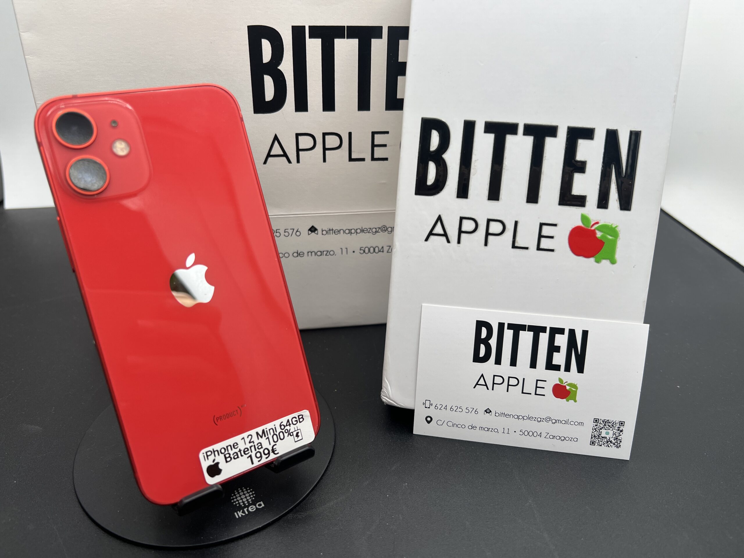 iPhone 12 Mini — 64 GB RED — Batería Nueva al 100%