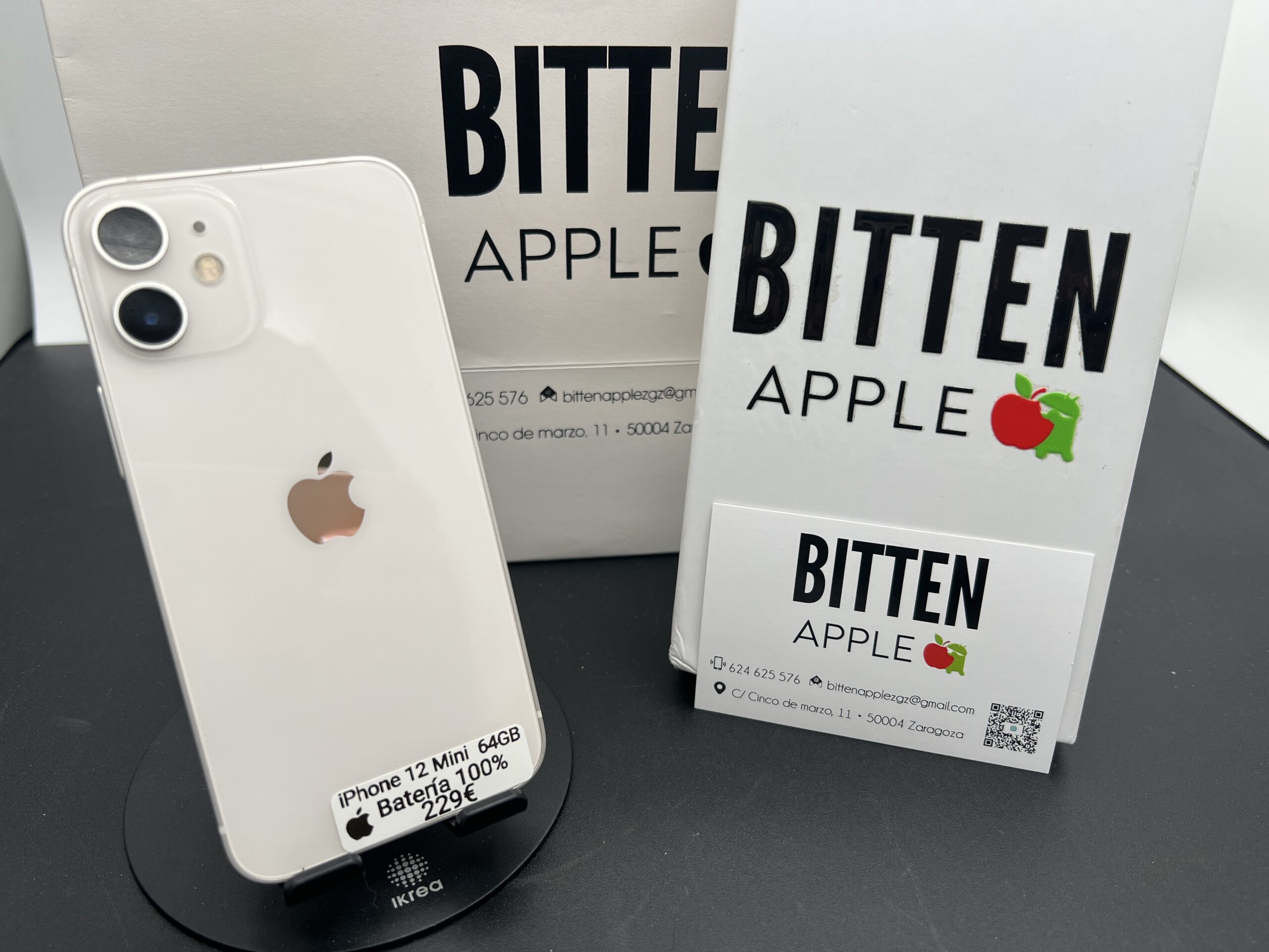 iPhone 12 Mini — 64 GB White — Batería Nueva al 100%