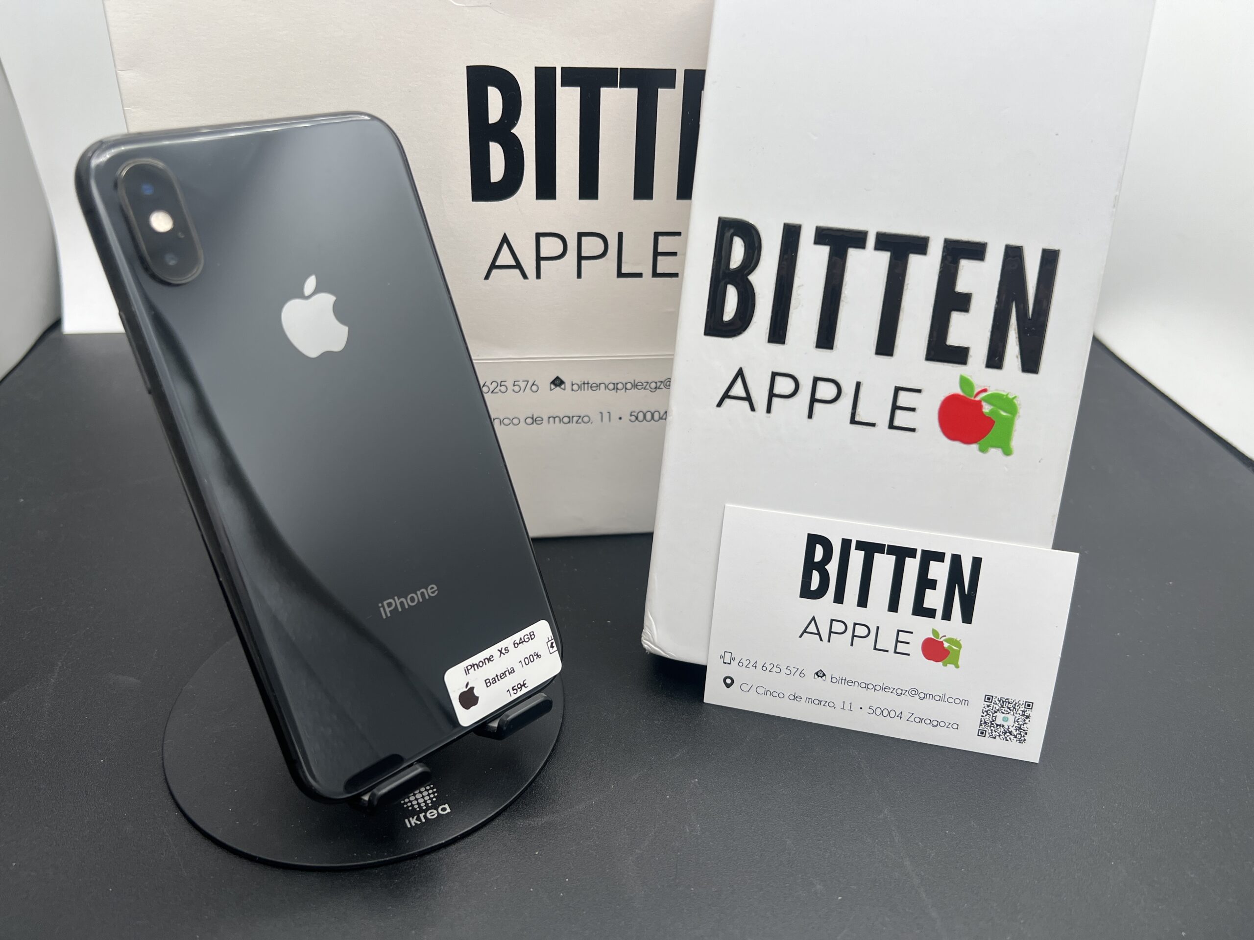 iPhone XS — 64 GB Space Black — Batería Nueva al 100%
