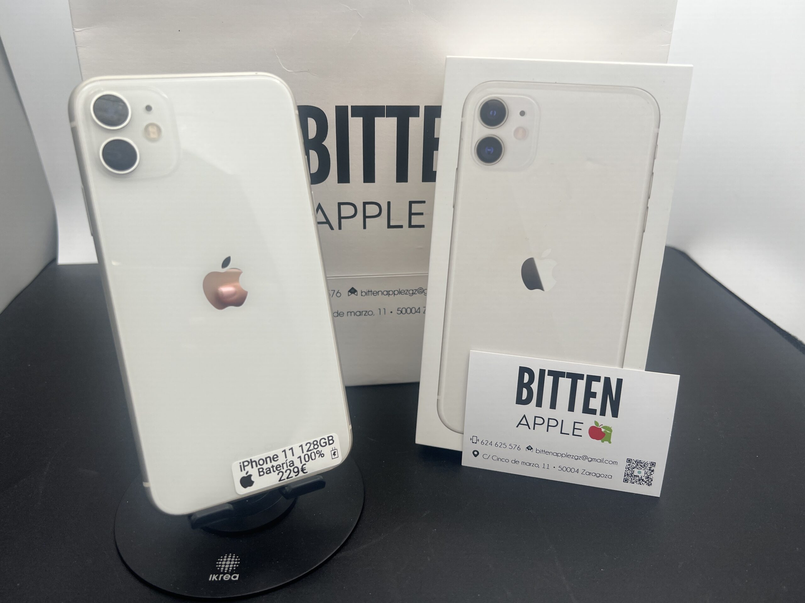 iPhone 11 — 128 GB White — Batería Nueva al 100%