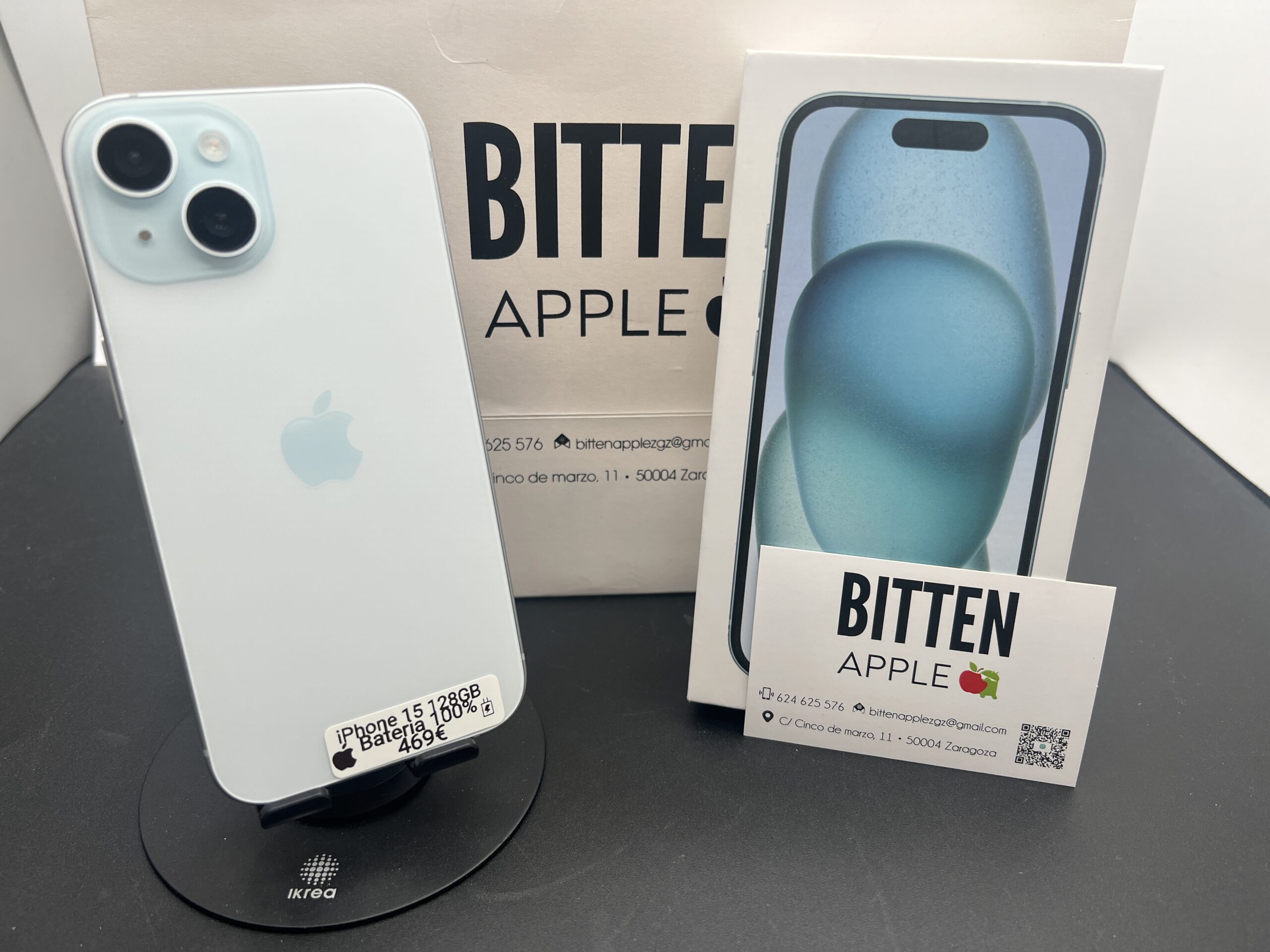 iPhone 15 — 128 GB Blue — Batería Nueva al 100%