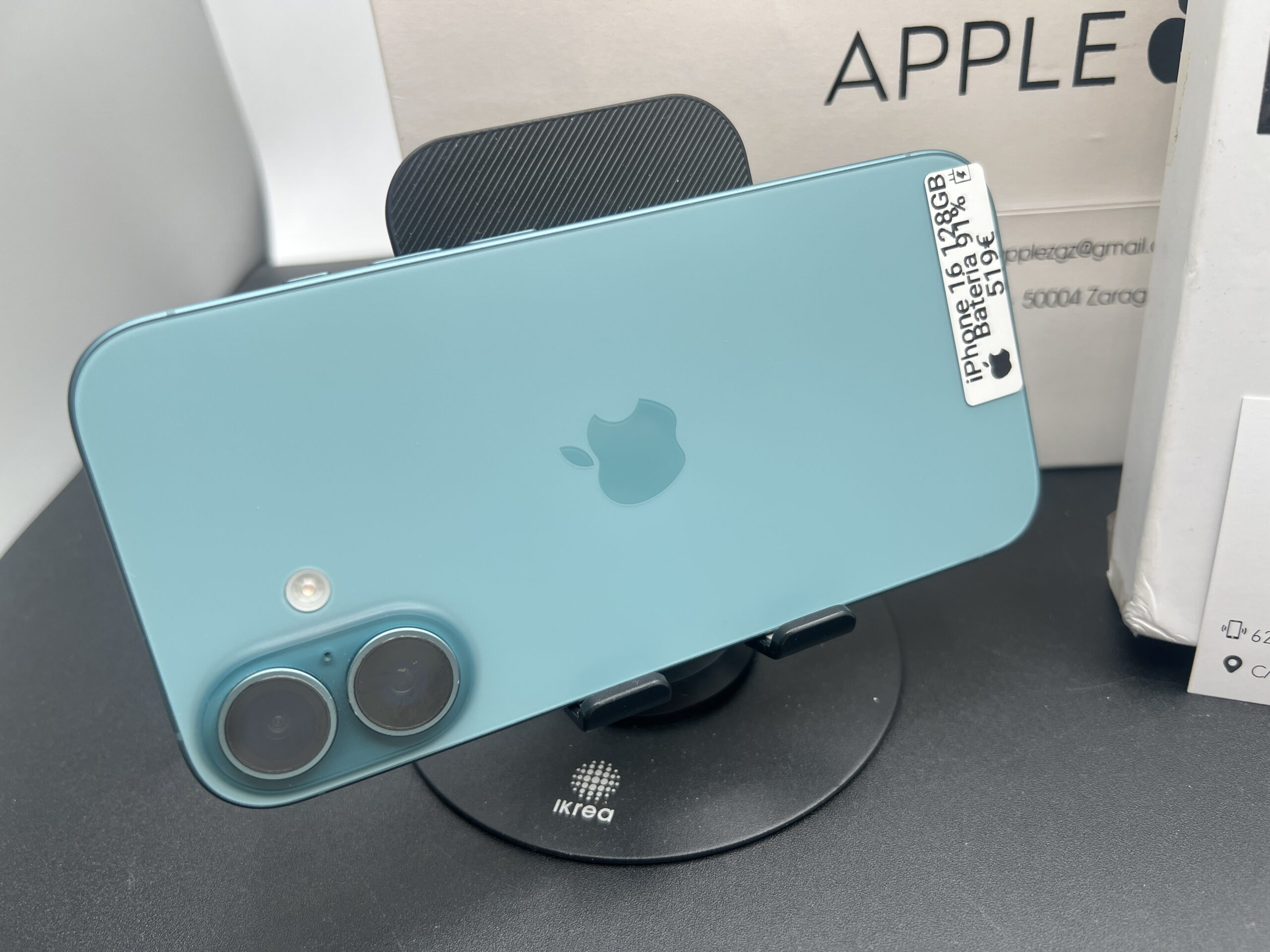iPhone 16 128GB Green - Bateria original 91% - Imagen 2