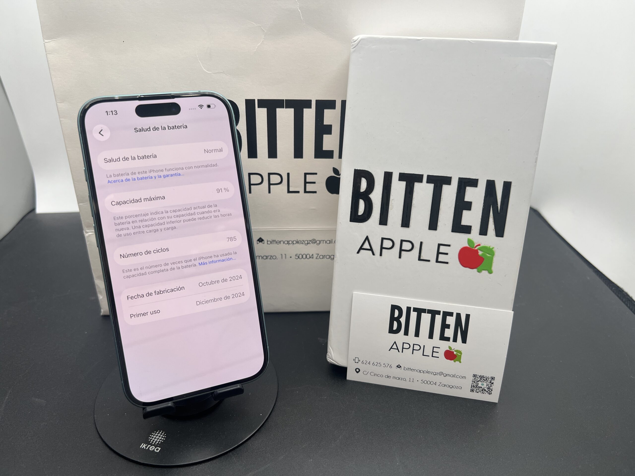 iPhone 16 128GB Green - Bateria original 91% - Imagen 7