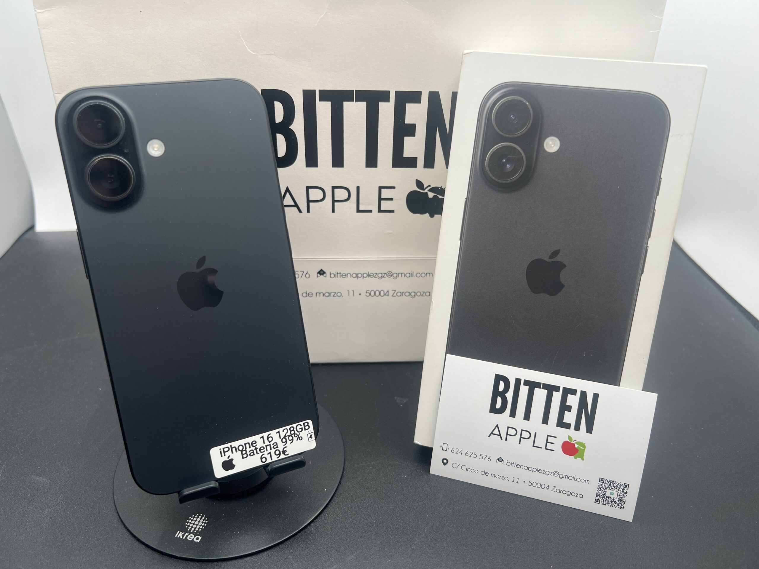 iPhone 16 — 128 GB Black — Batería Original al 99%