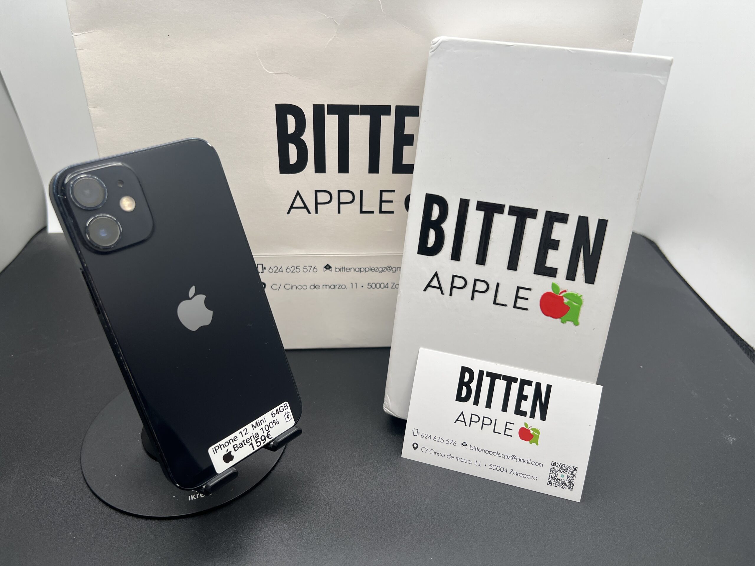 iPhone 12 Mini 64GB Black - Batería nueva 100%