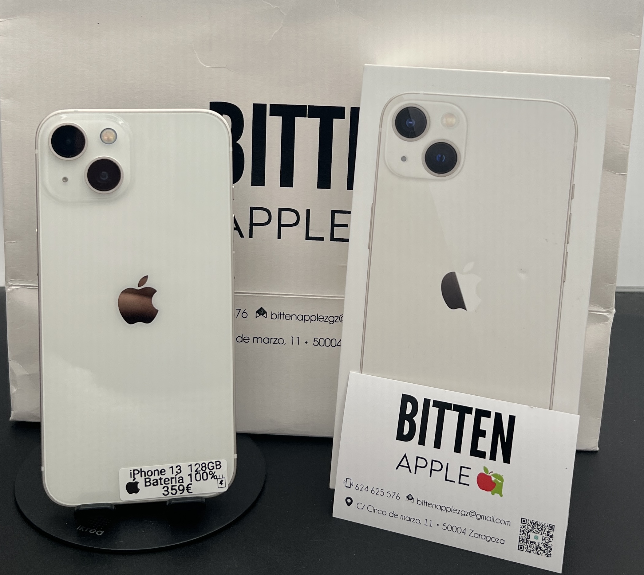 iPhone 13 128GB White - Batería nueva 100%