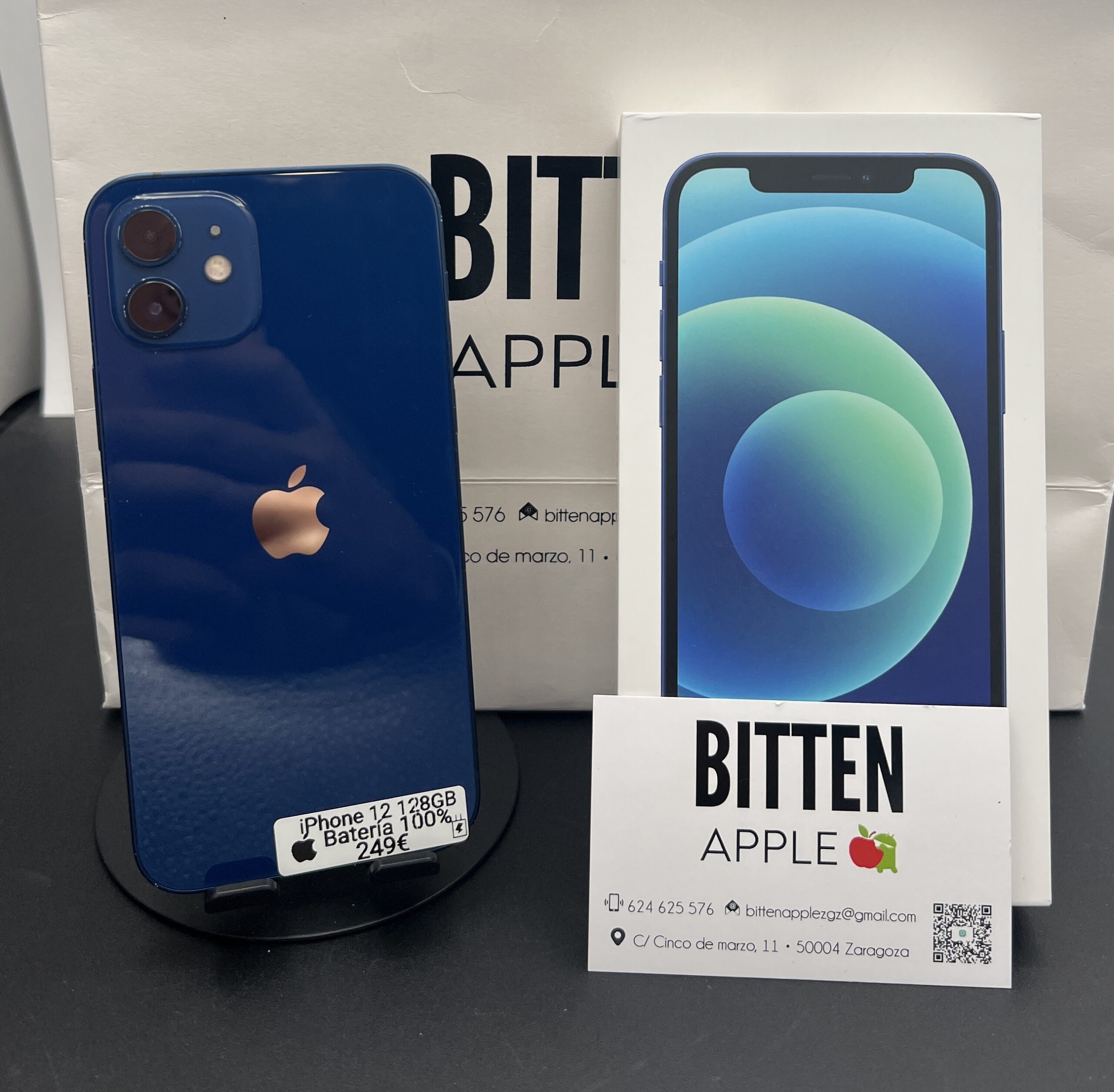 iPhone 12 128GB Blue - Batería original 100%