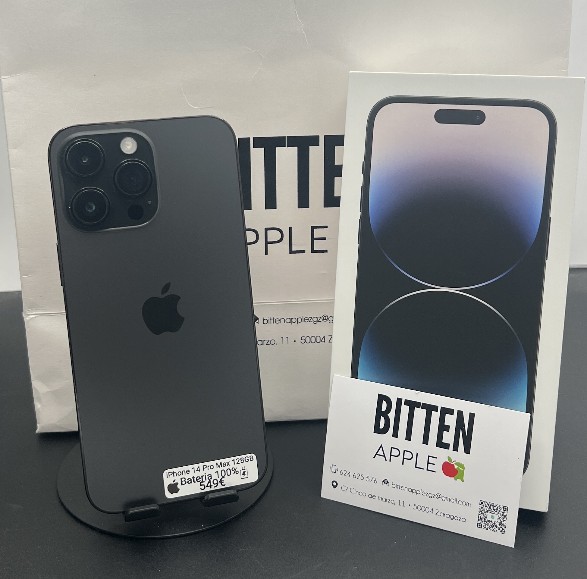 iPhone 14 Pro Max 128GB Black - Batería nueva 100%