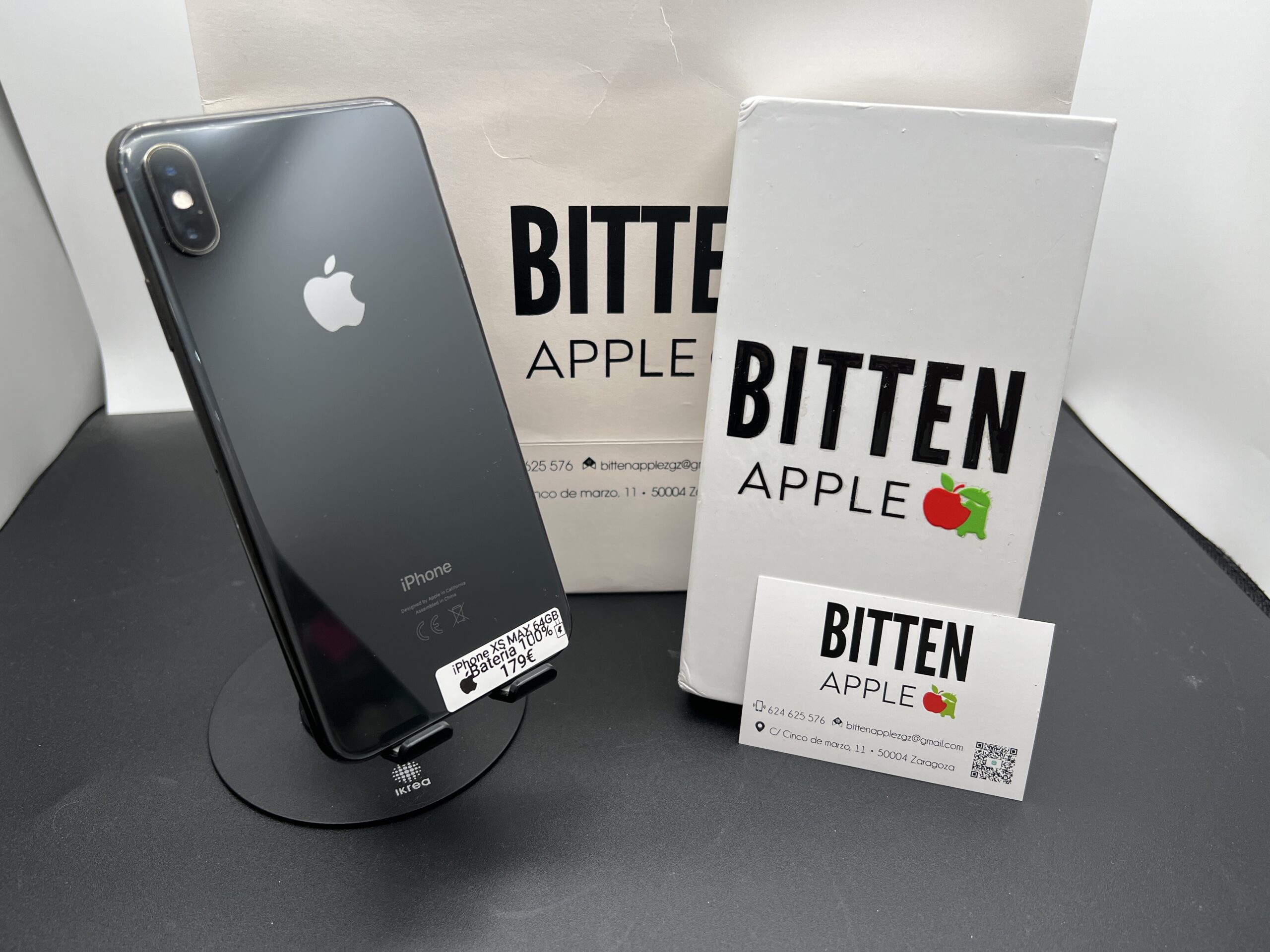iPhone XS Max 64GB Space Black - Batería nueva 100%
